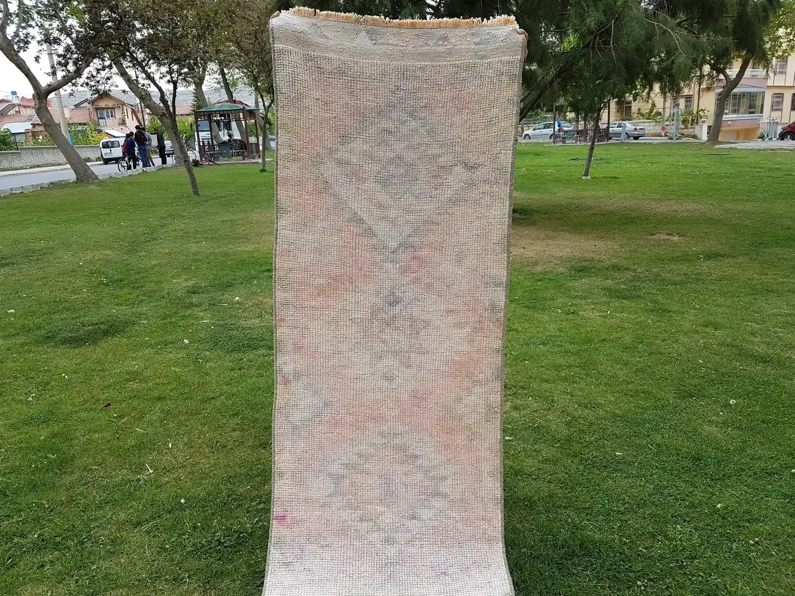 Turkish Herki Rug Runner, 1970s photo Textiles