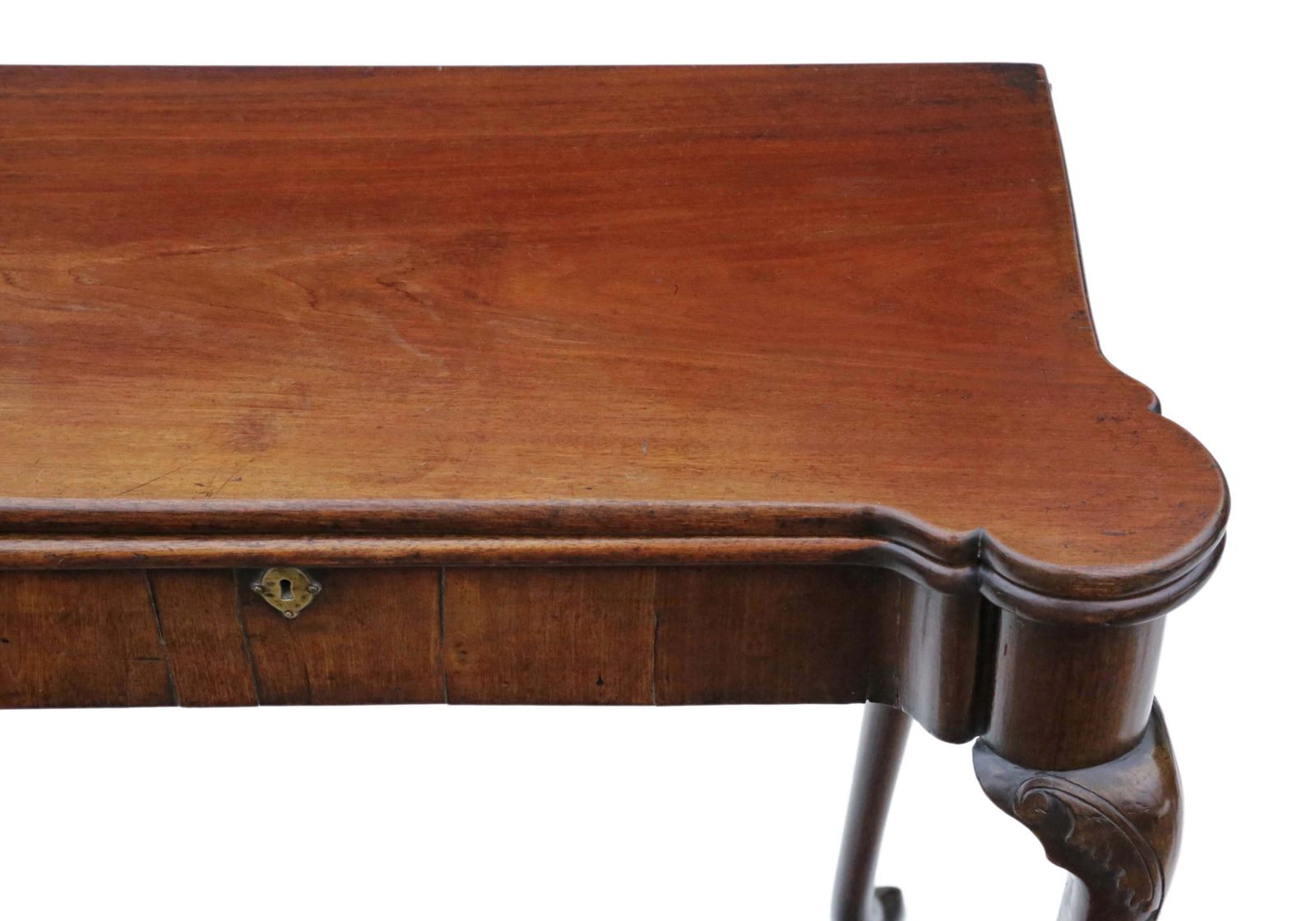 photo furniture Antique Georgian George II Mahogany Folding Card Or Tea Table   C1750 Quality Furniture