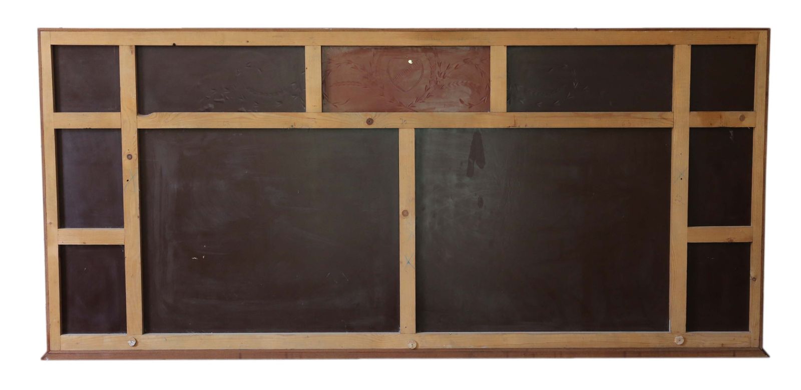 photo for sale Antique Large Quality Italian Mahogany Chateau Overmantle / Wall Mirror C.1950 – Vintage Decor