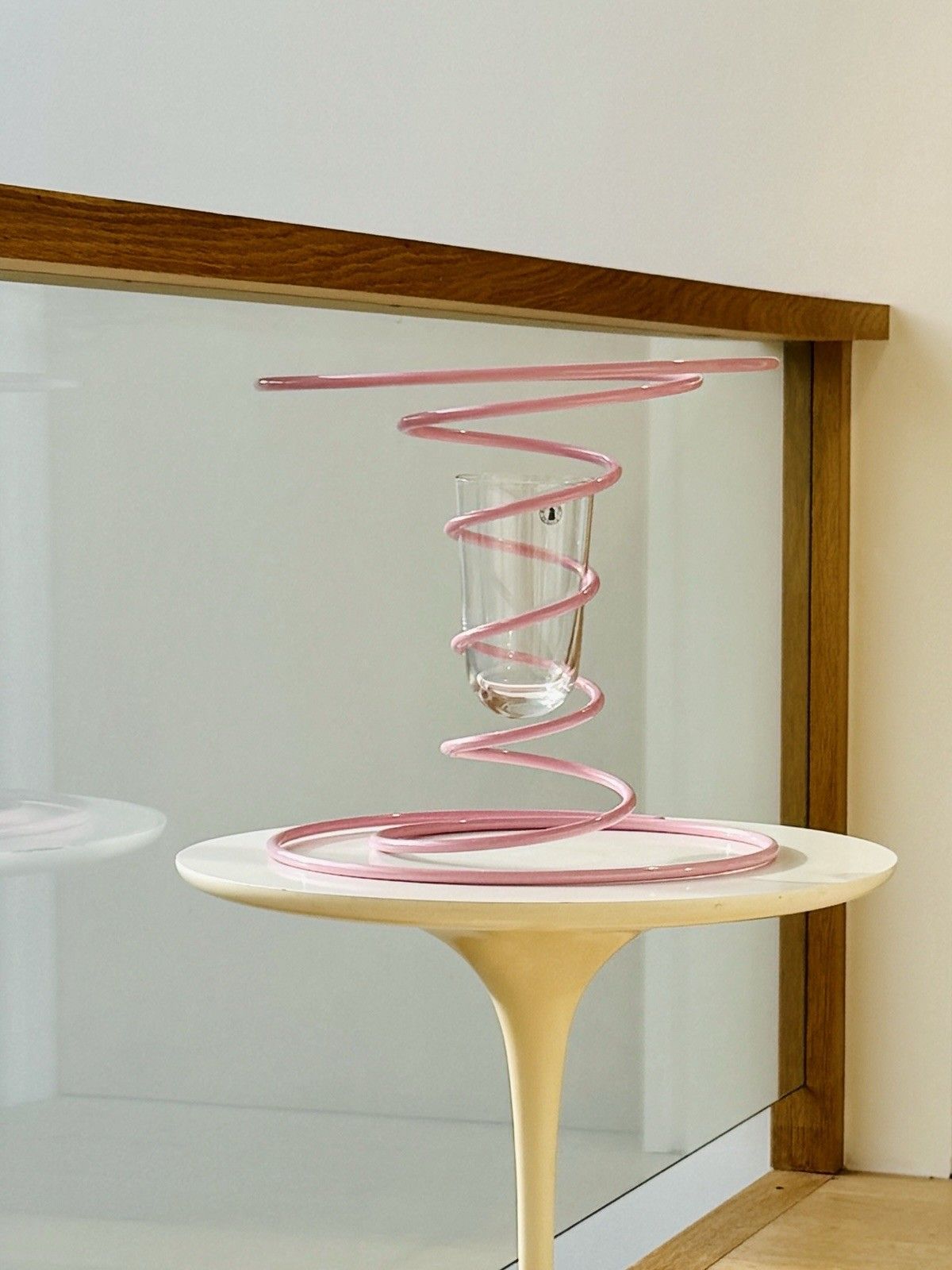 Gustaf Westman X Ikea Vinterfint Pink Spiral Vase, Sold Out, Hard To Find photo vinterior