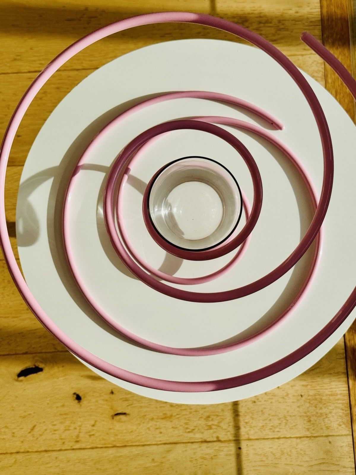 99.0 Gustaf Westman X Ikea Vinterfint Pink Spiral Vase, Sold Out, Hard To Find photo