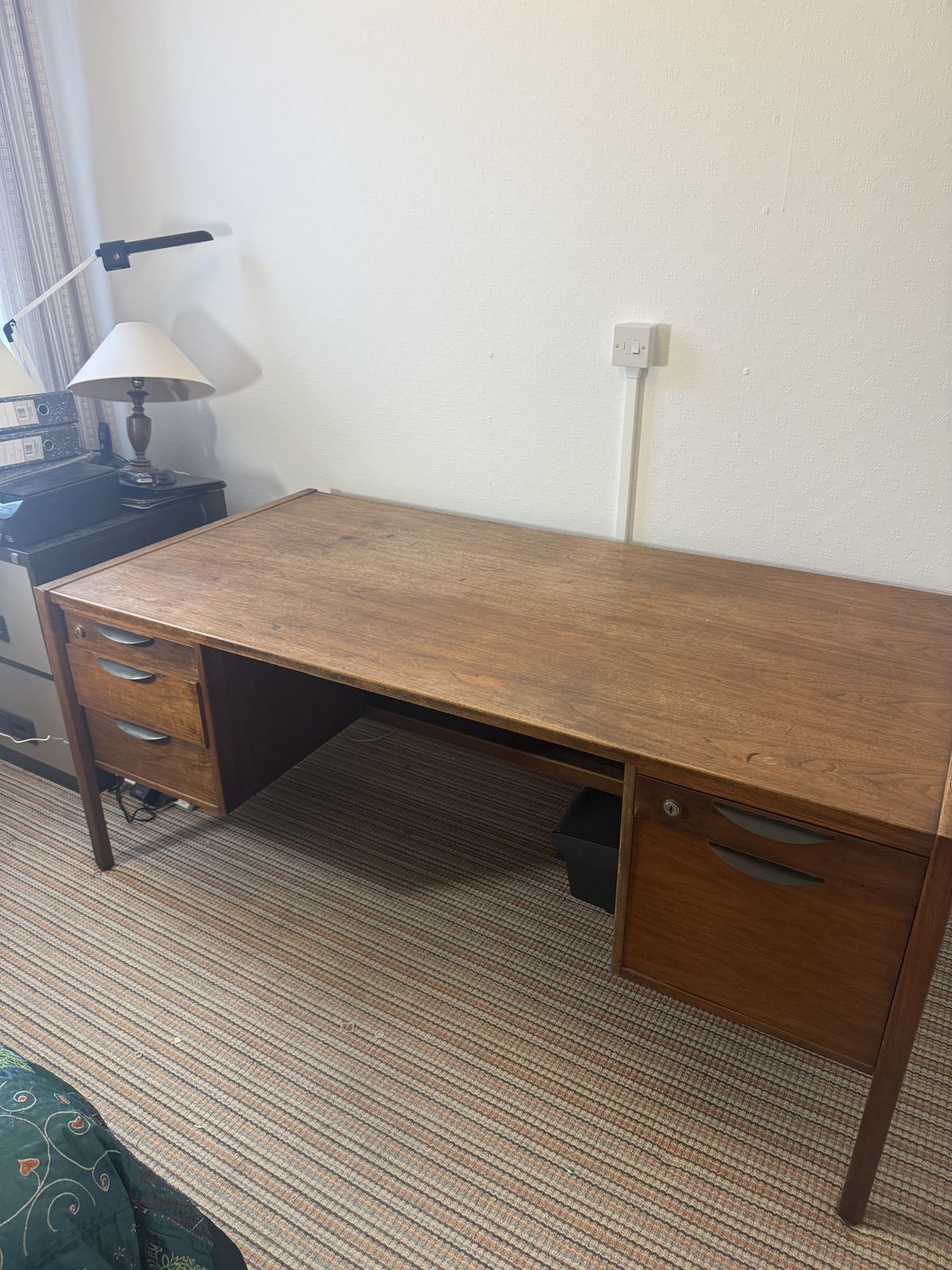 Walnut Desk,  Jen’s Risom C.1950s – Original Paper Label