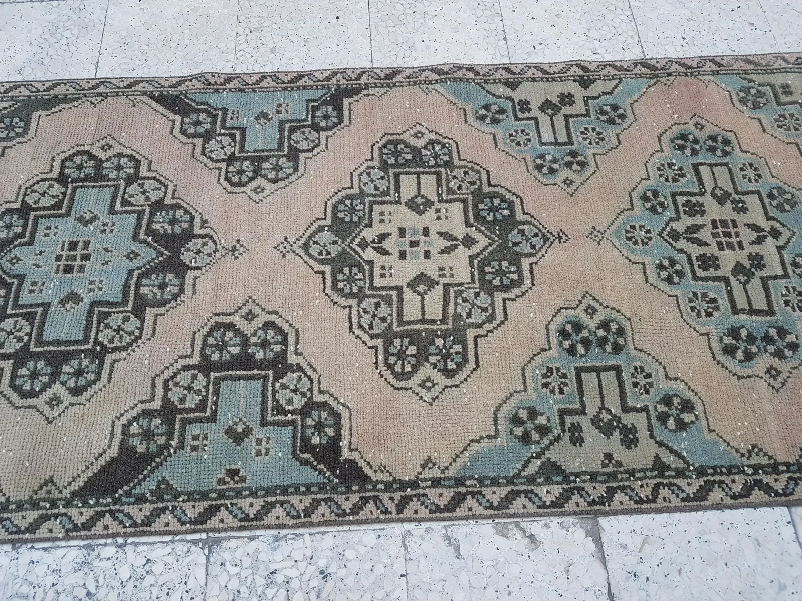 Vintage Oriental Anatolian Large Foyer Size Rug 3'1" X 11'7" photo vintage