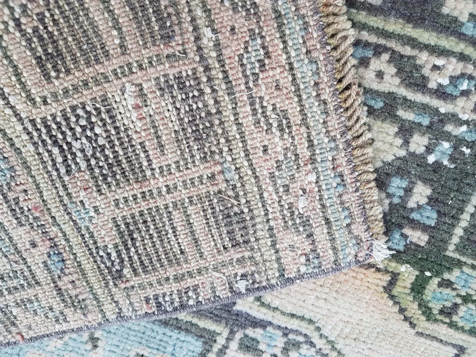 700.0 Vintage Oriental Anatolian Large Foyer Size Rug 3'1" X 11'7" photo