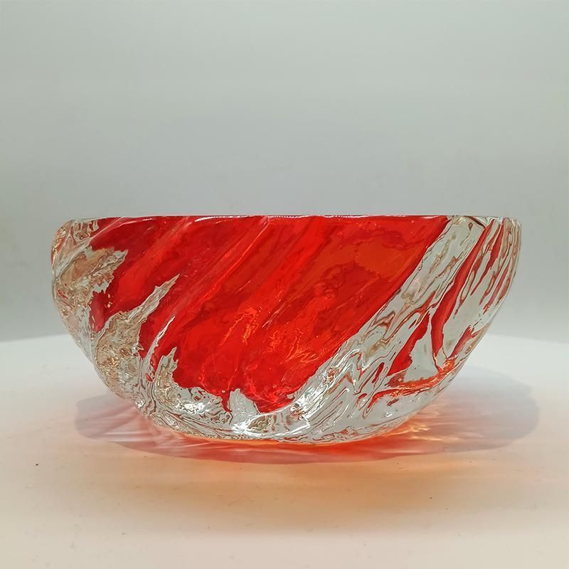 1960s Big Geode   Ashtray Or Catch All In Murano Glass Hand Made By Flavio Poli For Seguso. Made In Italy photo 335.0