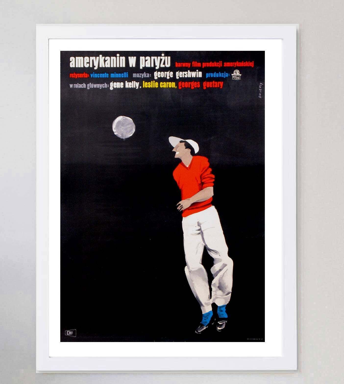 An American In Paris (Polish), Original Vintage Poster photo for sale