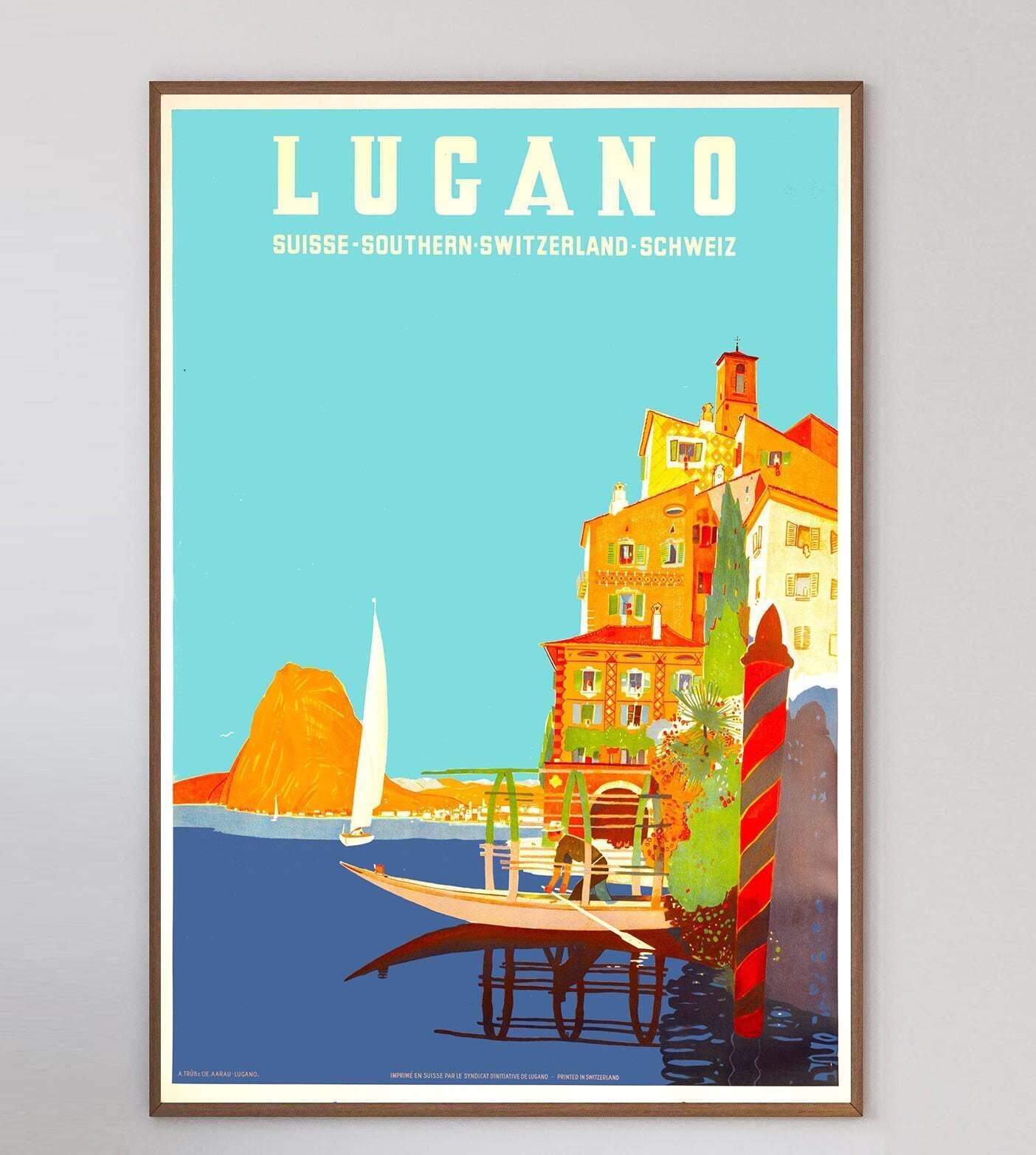 Lugano ,  " Original Vintage Poster" photo 1518.0