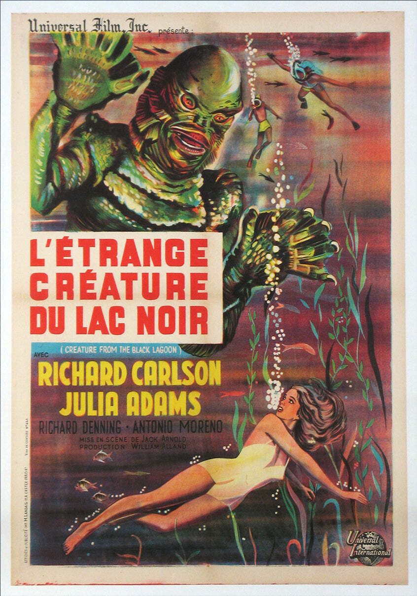 Creature From The Black Lagoon (French) Original Vintage Poster