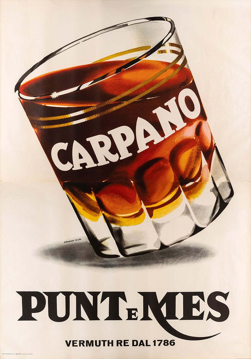 Carpano   Punt E Mes Original Vintage Poster
