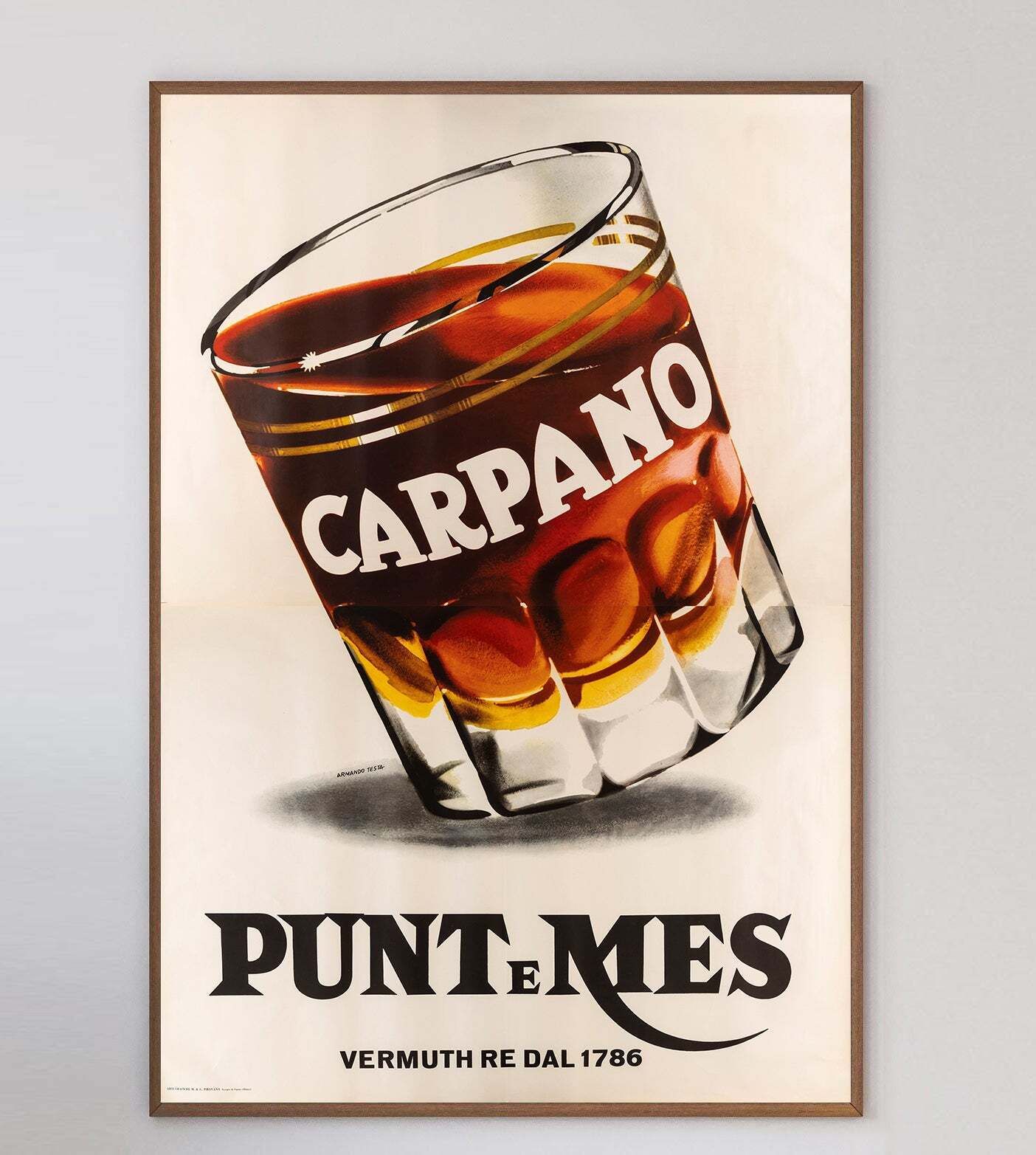 Carpano   Punt E Mes Original Vintage Poster photo 1824.0