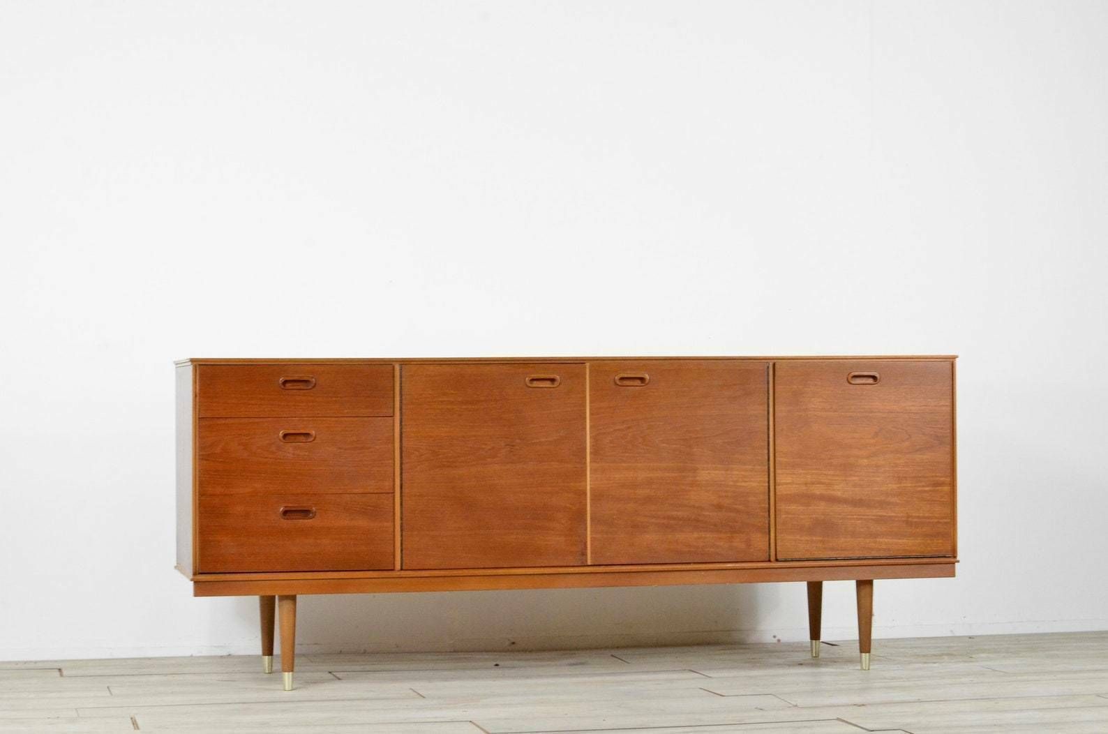 Midcentury Avalon Teak Sideboard Vintage Modern Retro Danish Style photo vintage