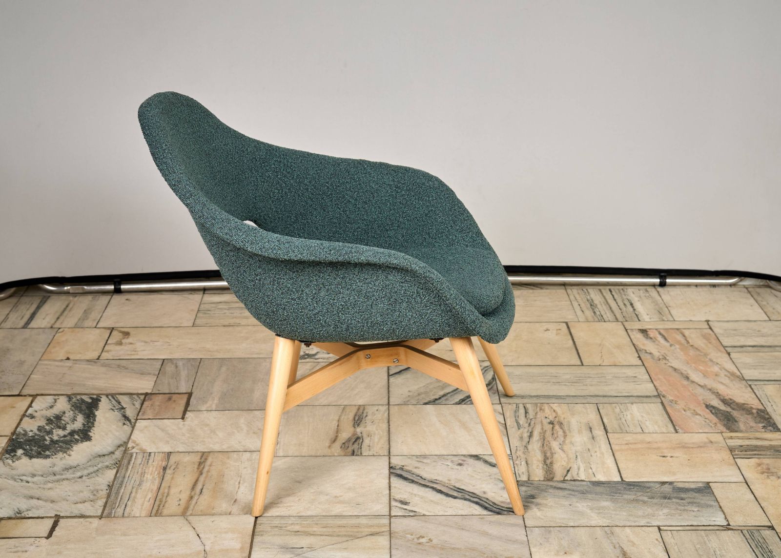 Shell Lounge Chair By Miroslav Navratil, 1960s, Czechoslovakia photo Furniture