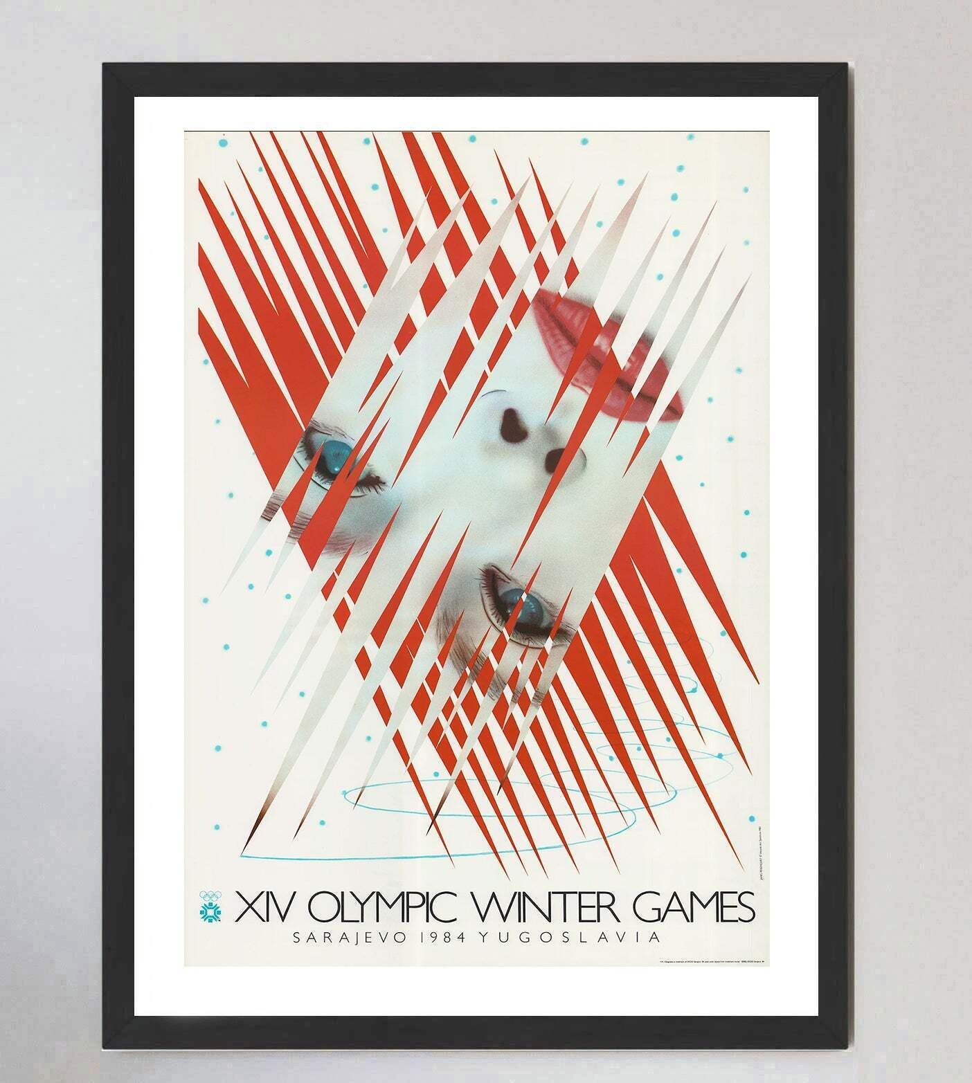 1984 Sarajevo Winter Olympic Games   James Rosenquist Original Vintage Poste photo furniture