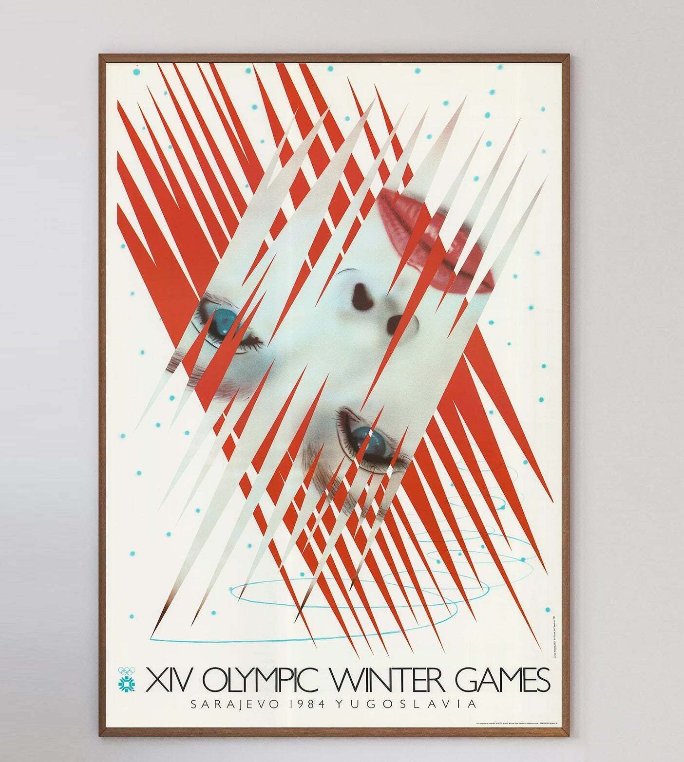 1984 Sarajevo Winter Olympic Games   James Rosenquist Original Vintage Poste photo 469.0
