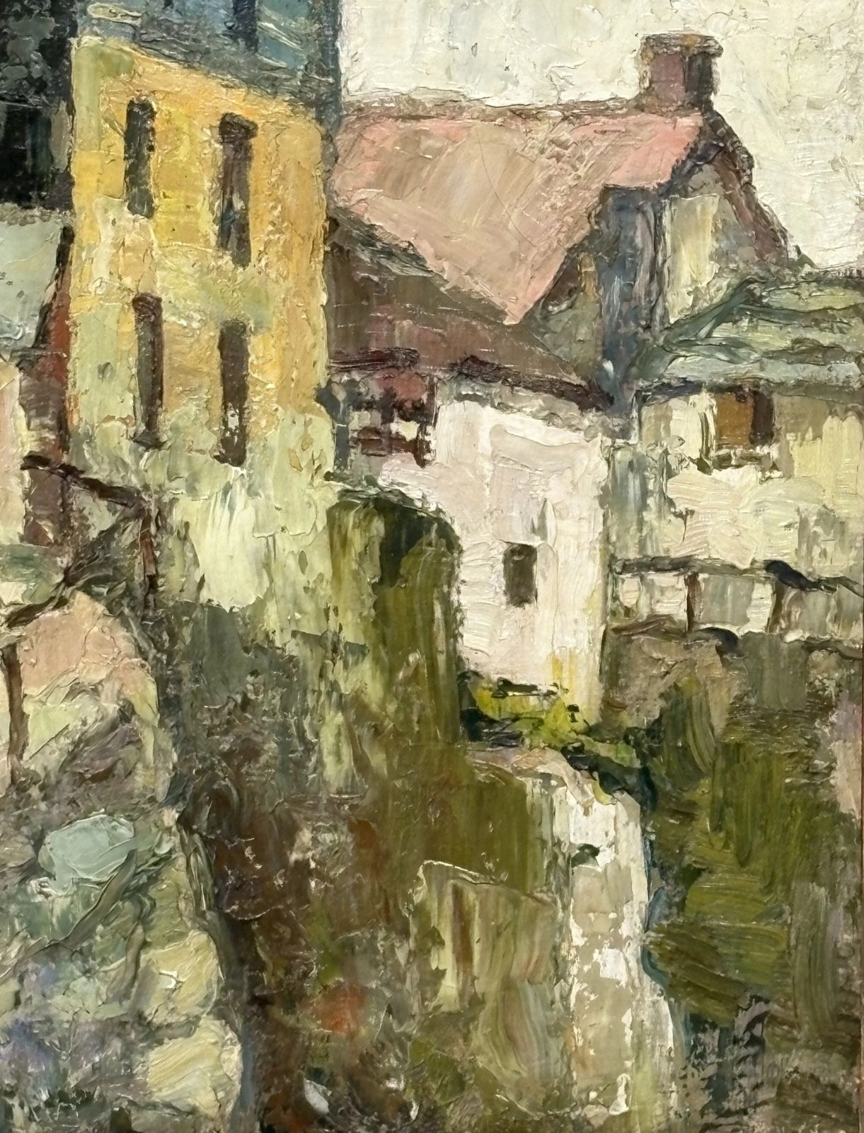 Gregoire Boonzaier (South African 1909   2005) Oil On Canvas, 1935, Of Newlyn Cornwall photo for sale