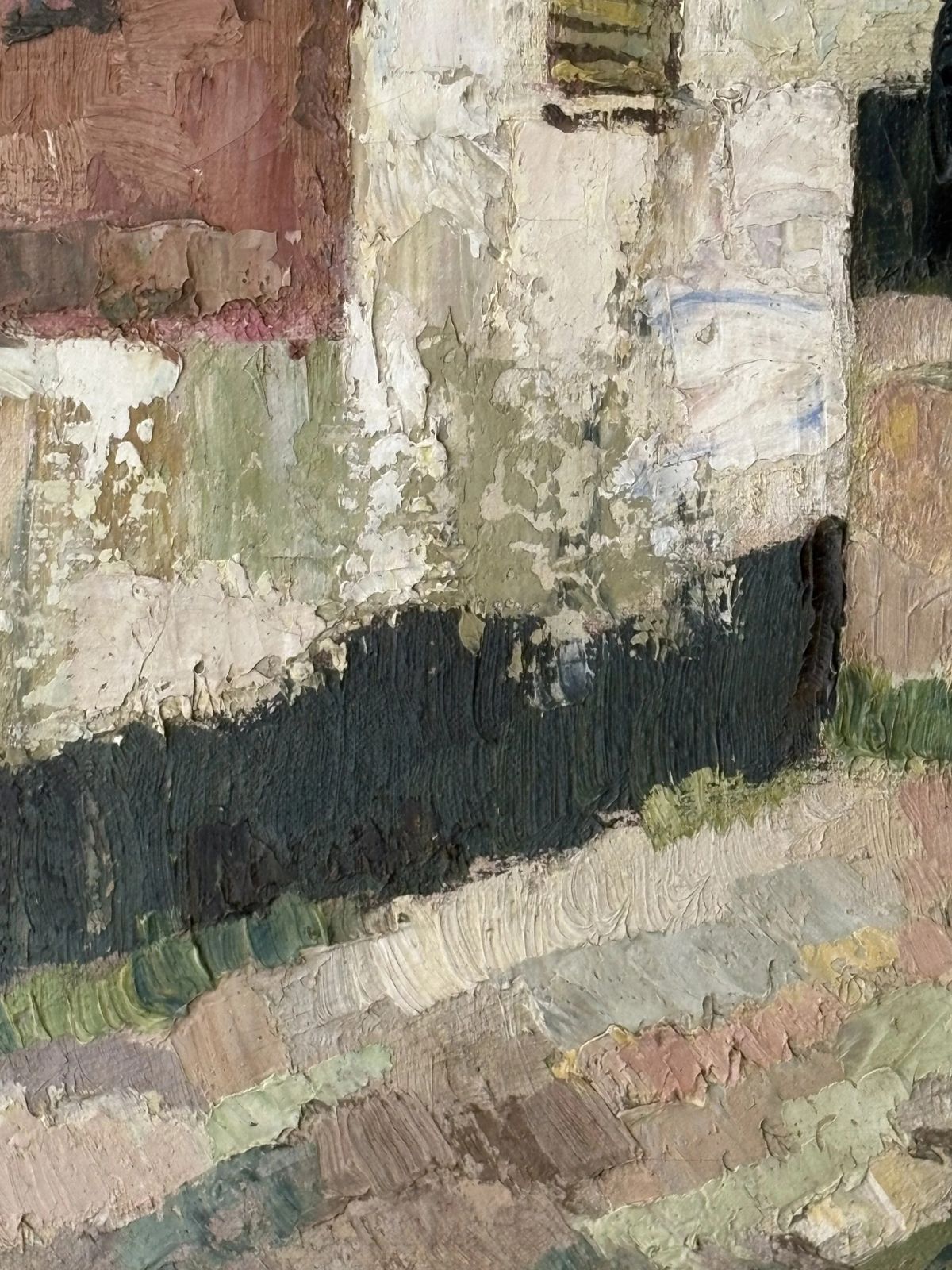 Gregoire Boonzaier (South African 1909   2005) Oil On Canvas, 1935, Of Newlyn Cornwall photo Art