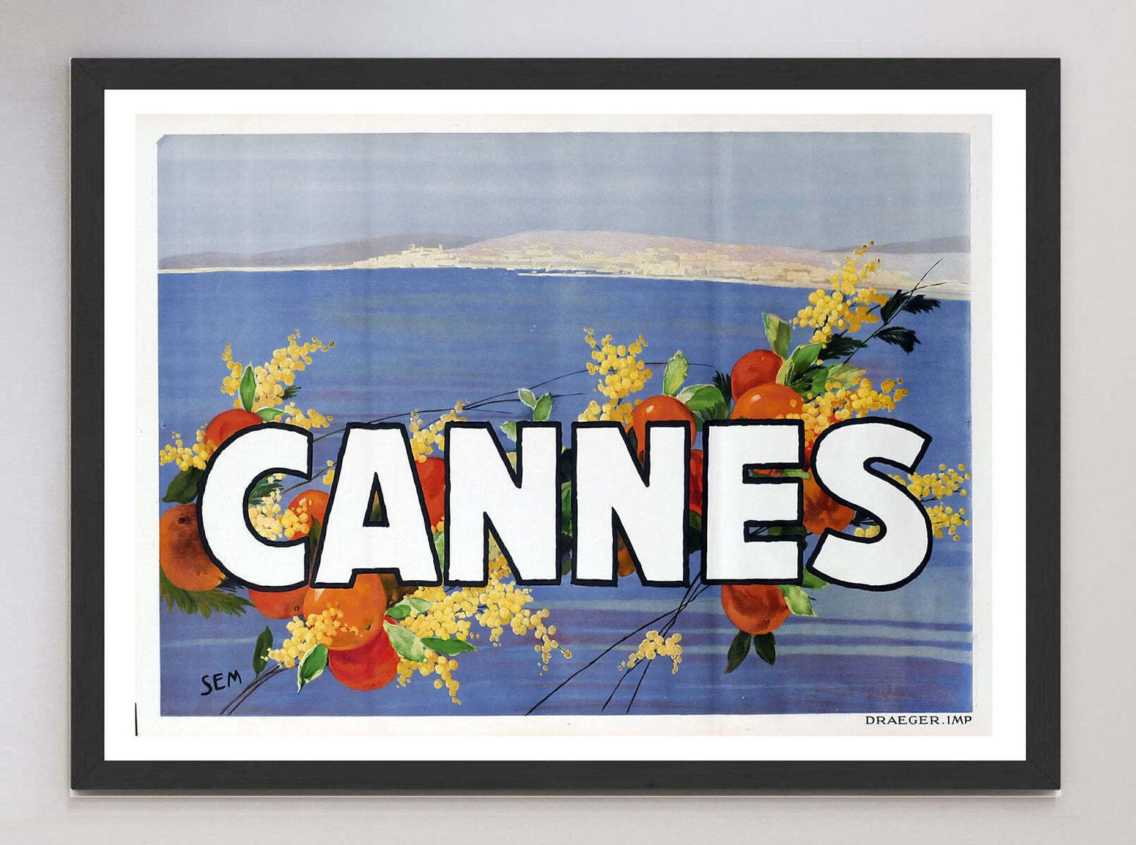 Cannes Original Vintage Poster photo furniture
