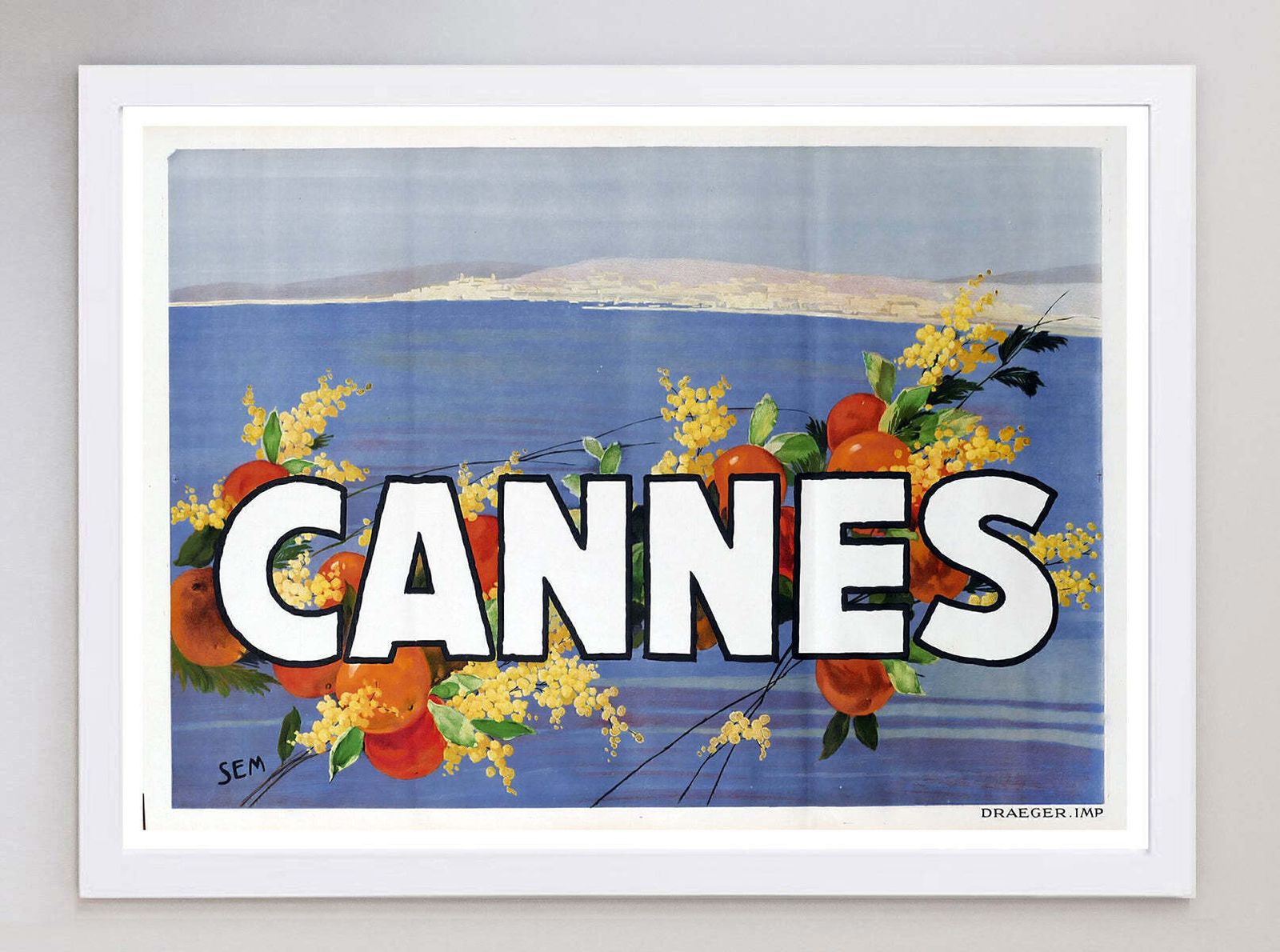 Cannes Original Vintage Poster photo Art
