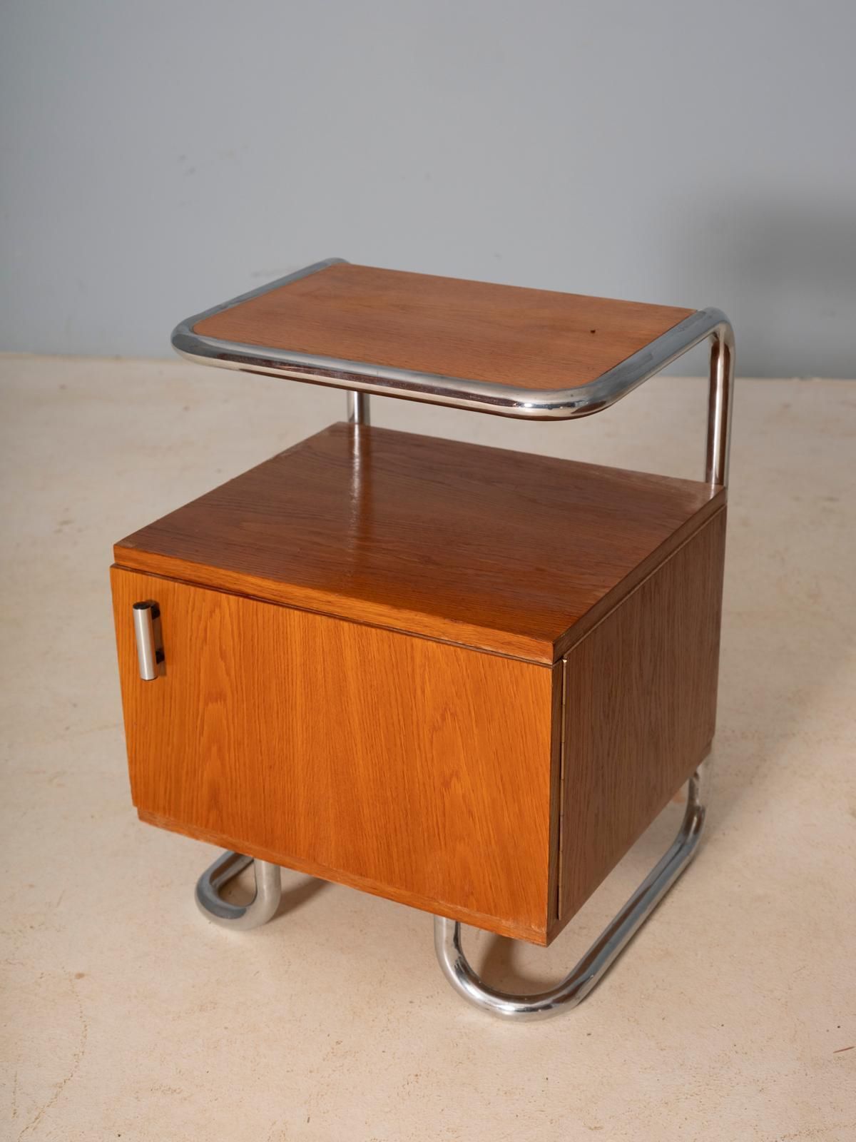Paar Chromen Nachtkastjes, Vichr & Spol, Ca. Jaren 1950, Tsjecho Slowakije – £1.107,00 photo furniture