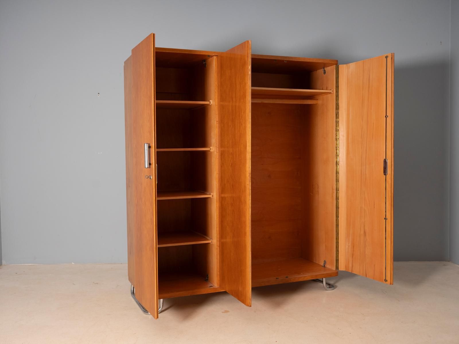 Wardrobe Cabinet, Vichr & Spol., 1930s, Czechoslovakia photo for sale