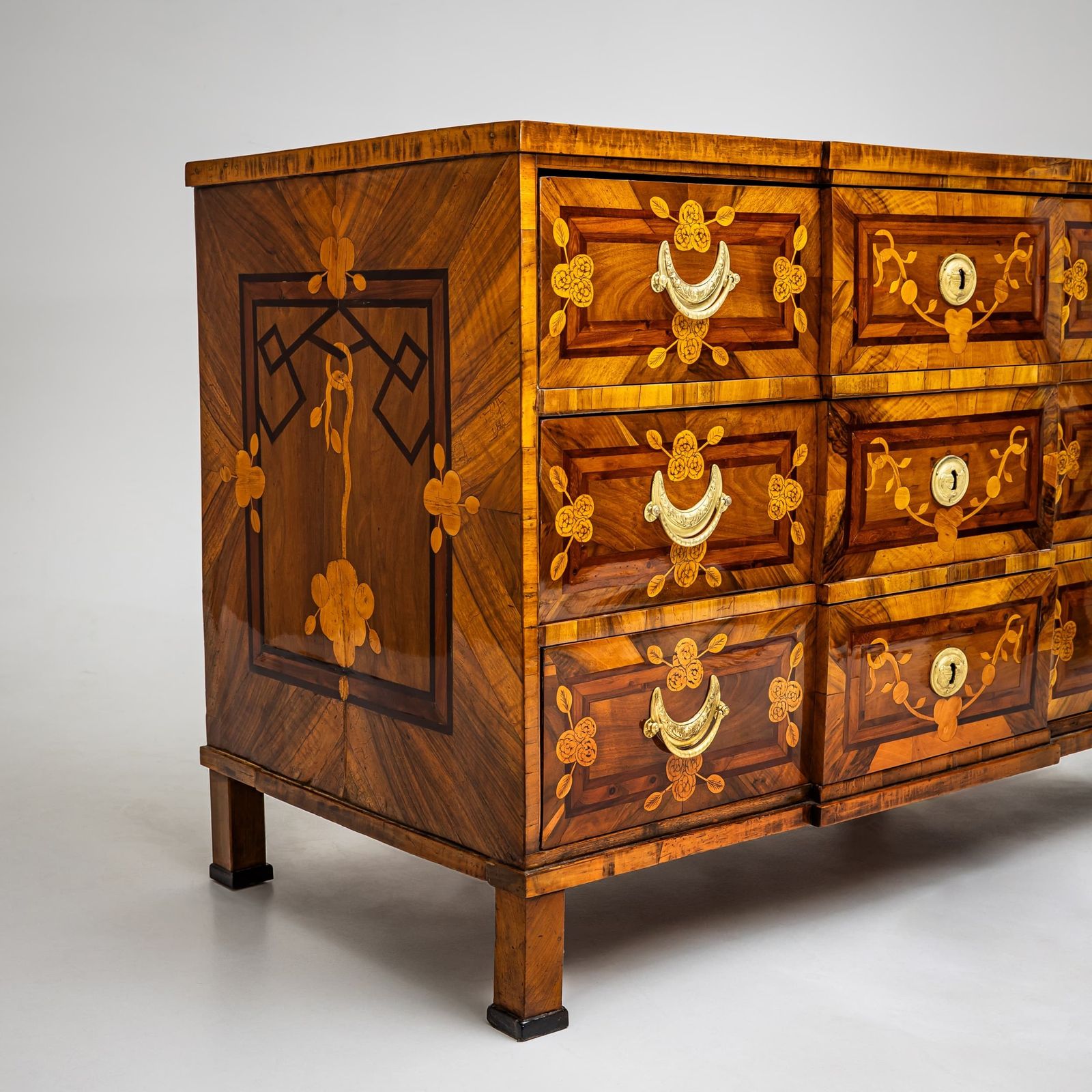 Louis Seize Marquetry Chest Of Drawers Late 18th Century photo vintage