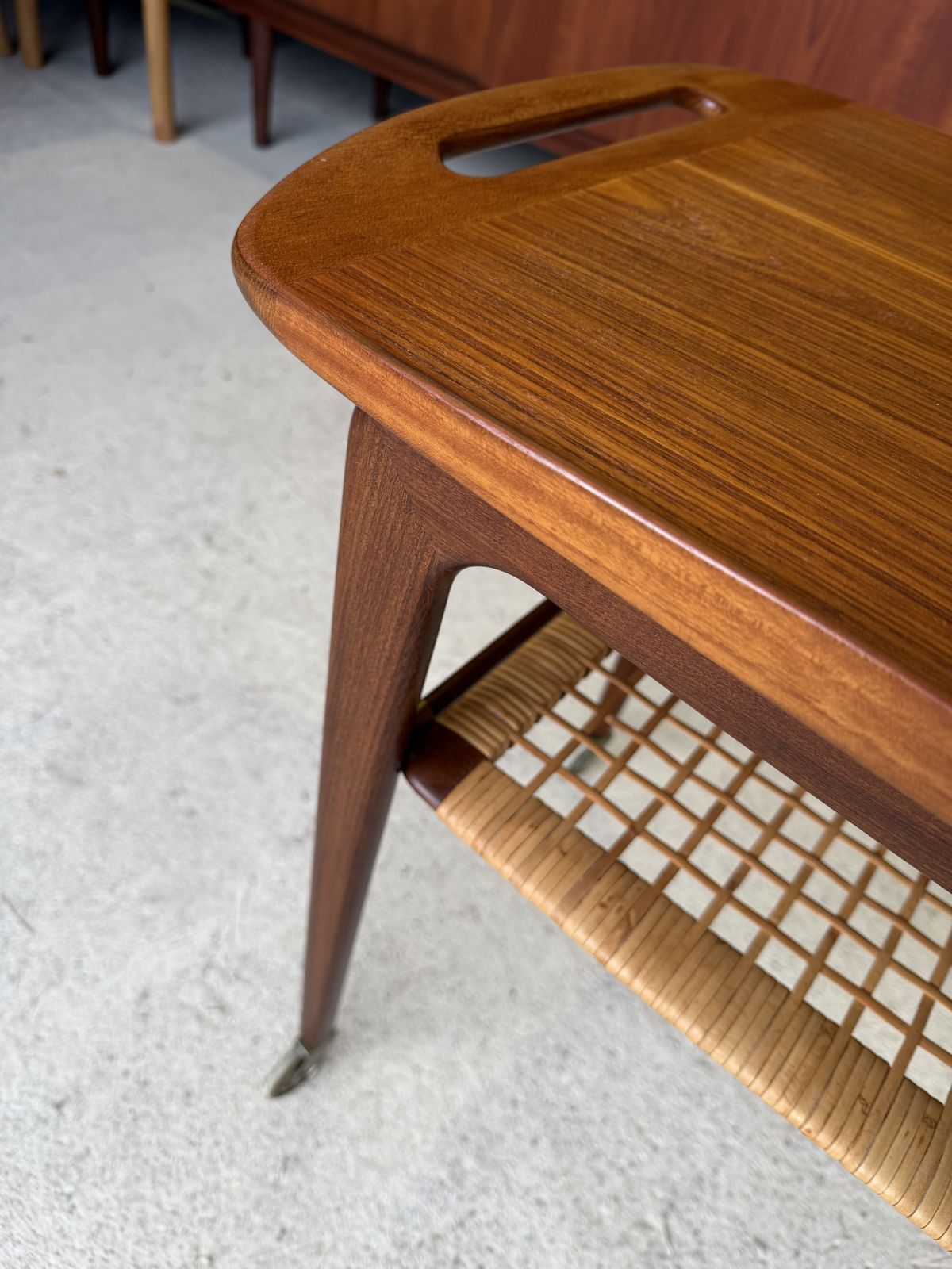 Danish Mid Century Serving Trolley By Johannes Andersen For Silkeborg C.1960s photo Furniture