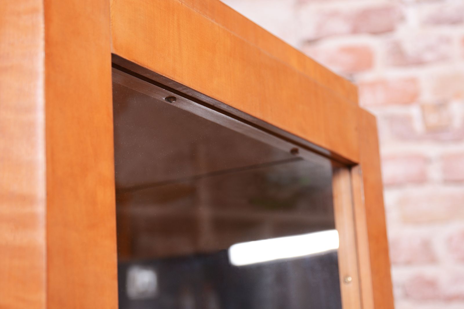 photo buy Pair Of Restored Art Deco Display Cabinets, Maple, Glass, Mirror, Czech, 1930s