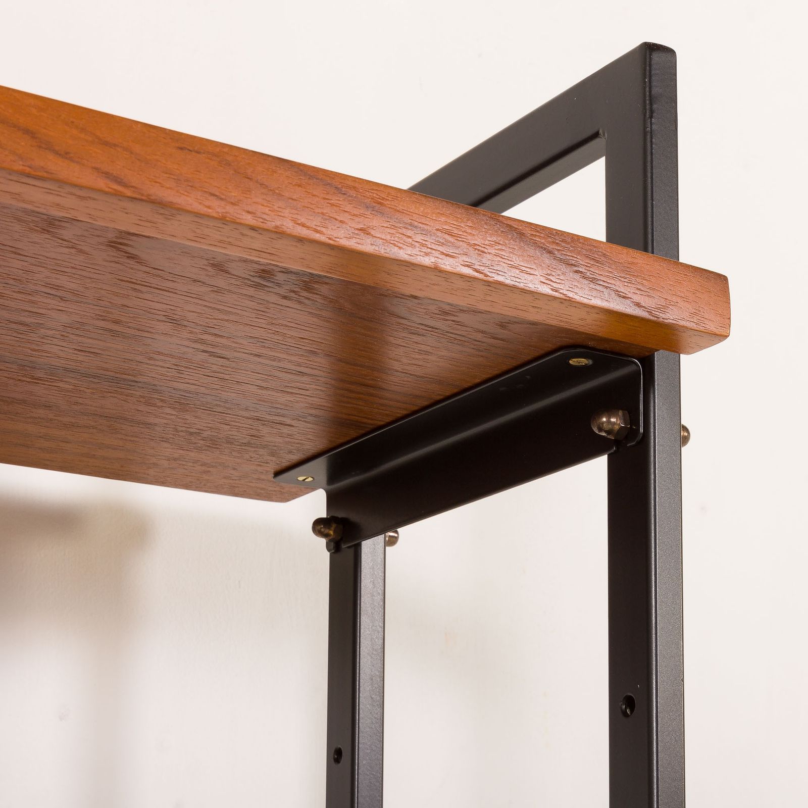 Furniture Mid Century Free Standing Vinyl Records Wall Unit, Italy 1970s. photo