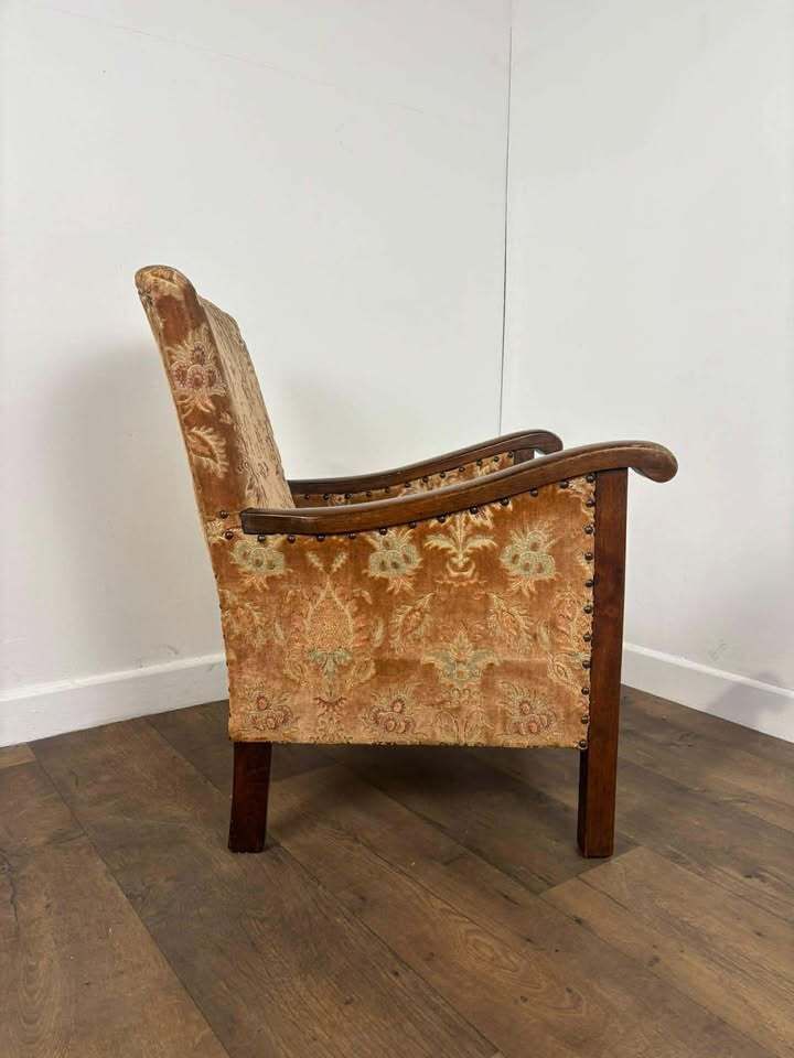 Furniture Vintage Upholstered Armchair photo
