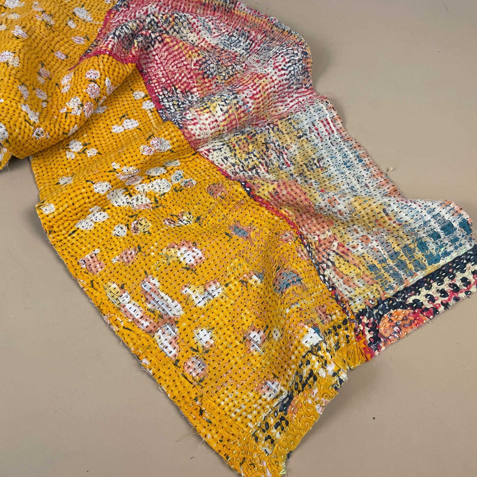 photo furniture Indian Fabric Table Runner Hand Embroidered Pattern Tapestry Cotton Handmade Craft Traditional Cloth India Stitched Rectangle 97x30cm