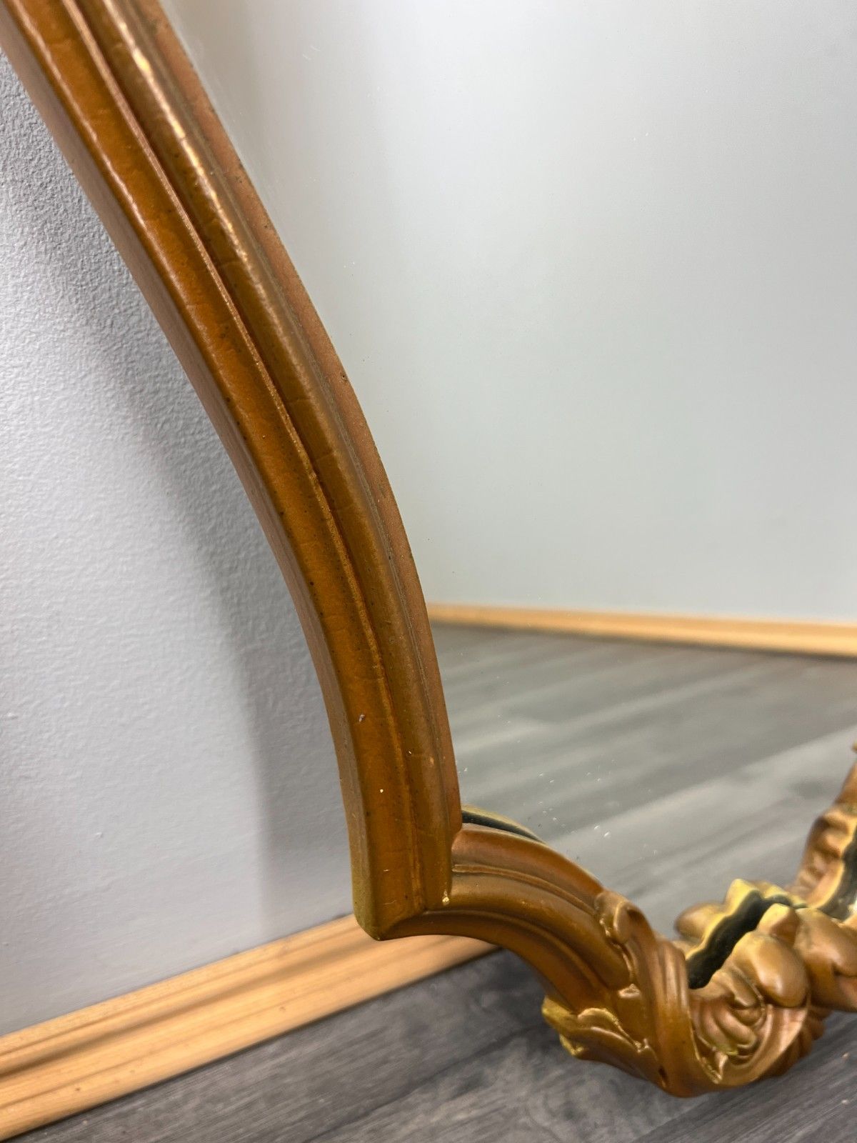 Mirror Vintage French Ornate Wall Mirror Gilt Frame Wall Decor Lot 4718 photo 119.0