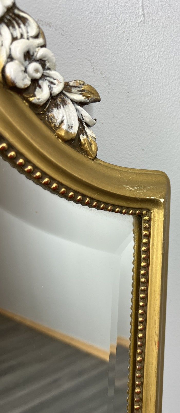 Mirror Vintage French Gilt Wall Mirror Ornate Wall Mirror Lot 4714 photo vintage