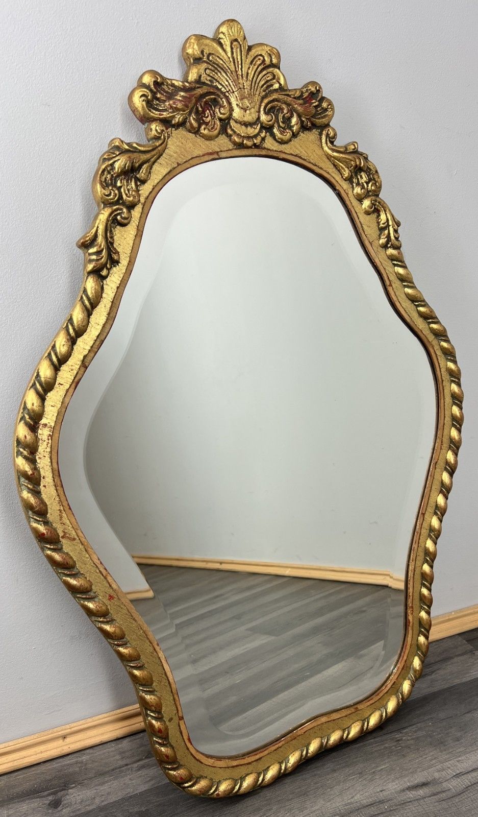Mirror Vintage French Ornate Wall Mirror Gold Finish Wall Decor Lot 4716