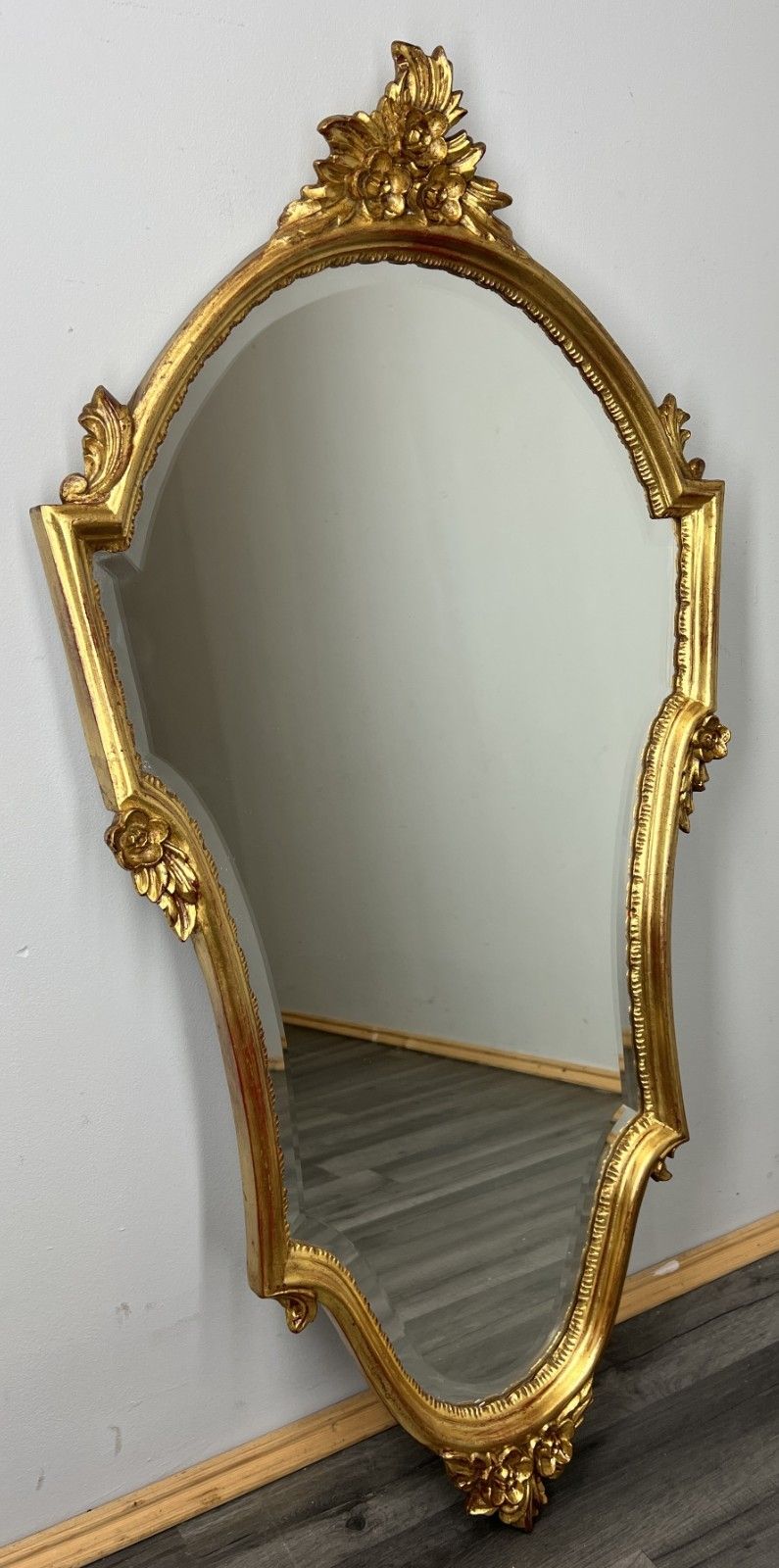Mirror Vintage French Ornate Wall Mirror Gold Finish Wall Decor Lot 4709