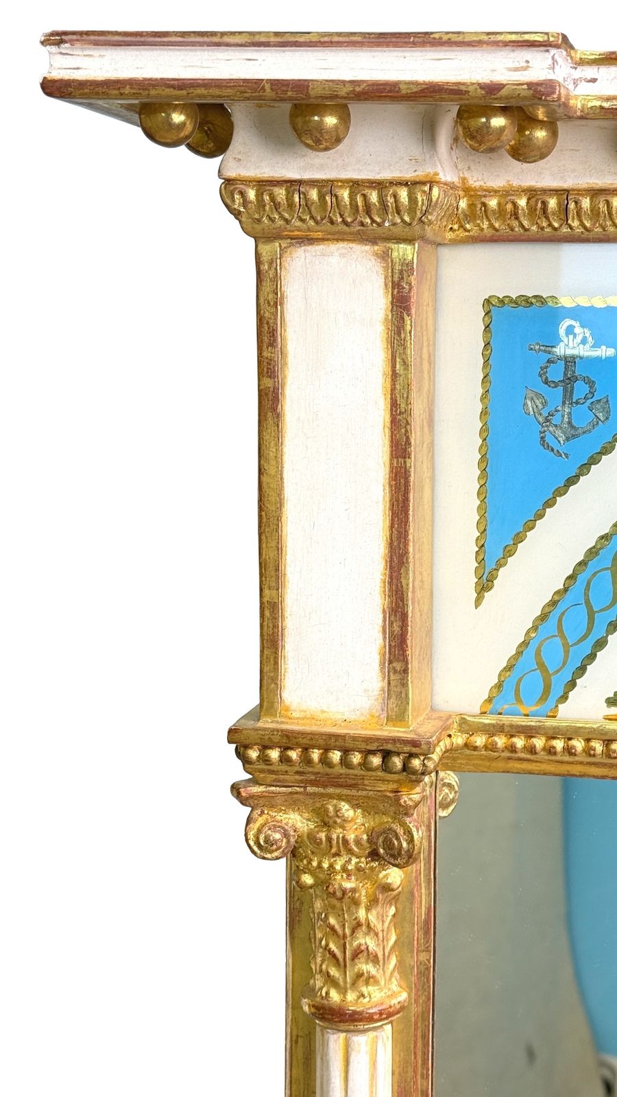 Home Decor Pair Of Early 19th Century Painted & Gilded Pier Mirrors (England, Circa 1820) photo