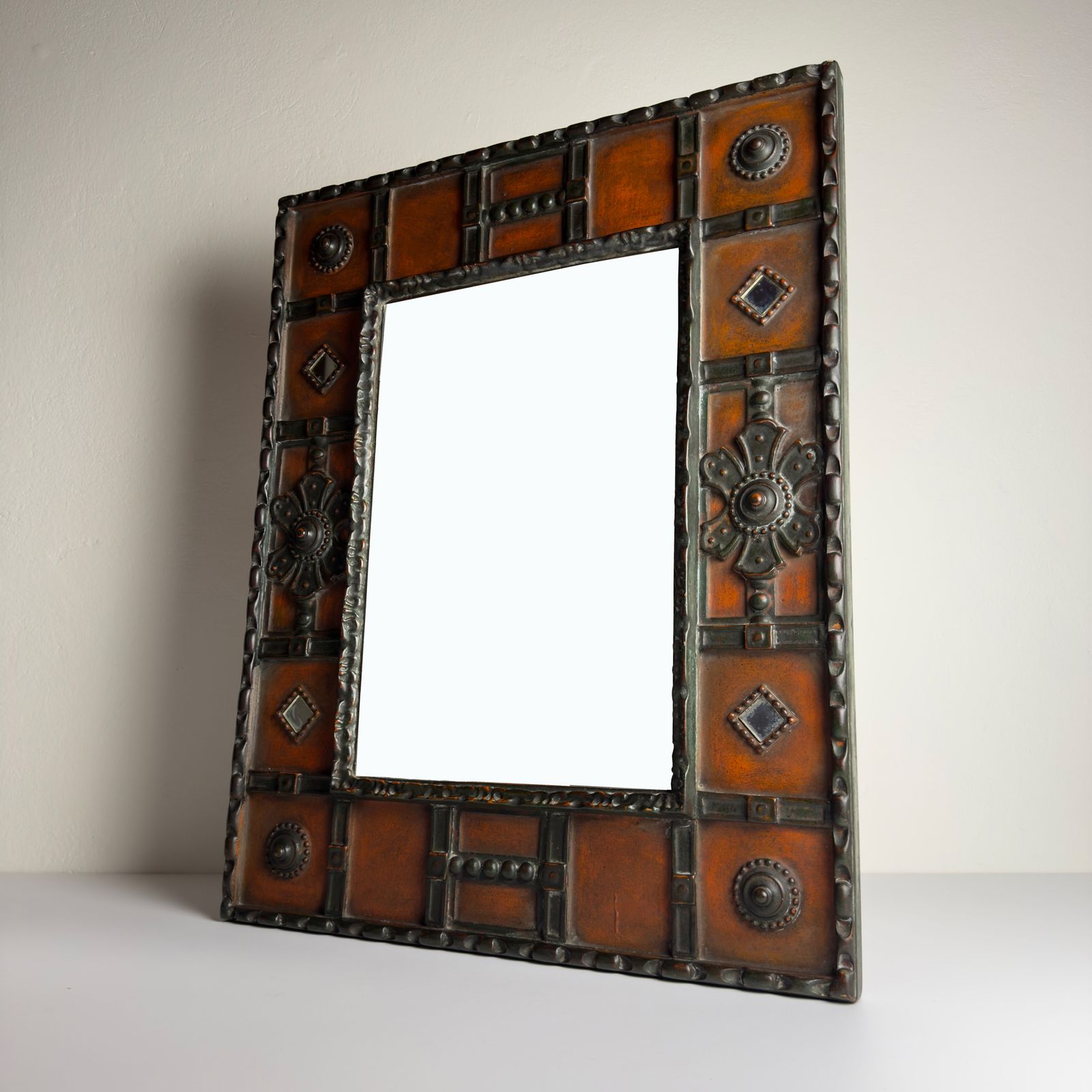 Vintage Wall Mirror By Palladio, Italy, 1960s photo vintage
