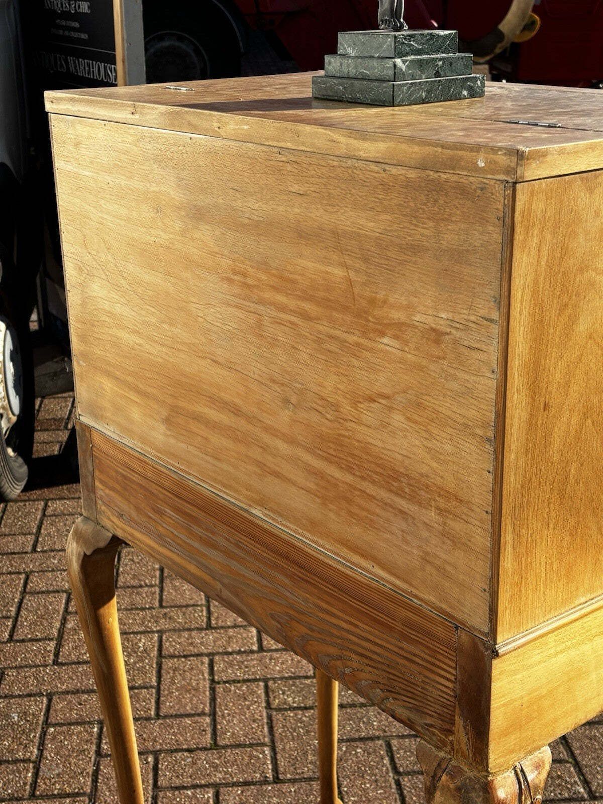 Furniture Original Art Deco Birds Eye Maple Cocktail Cabinet With Fitted Interior & Drawer photo