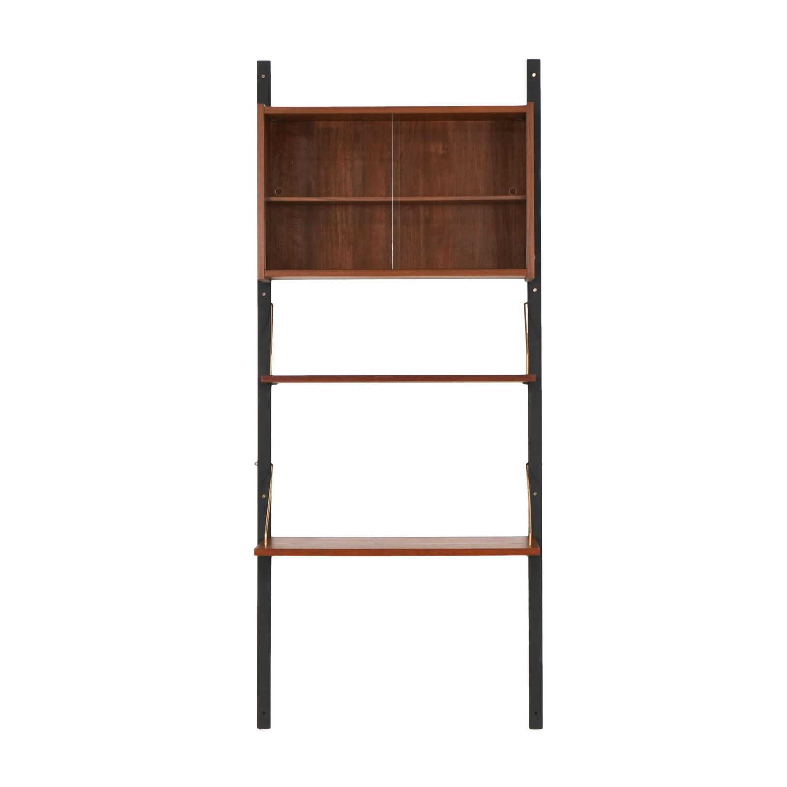 Teak Wall Unit Ps System, Danish Design, 1960s, Manufactured By Randers Møbelfabrik