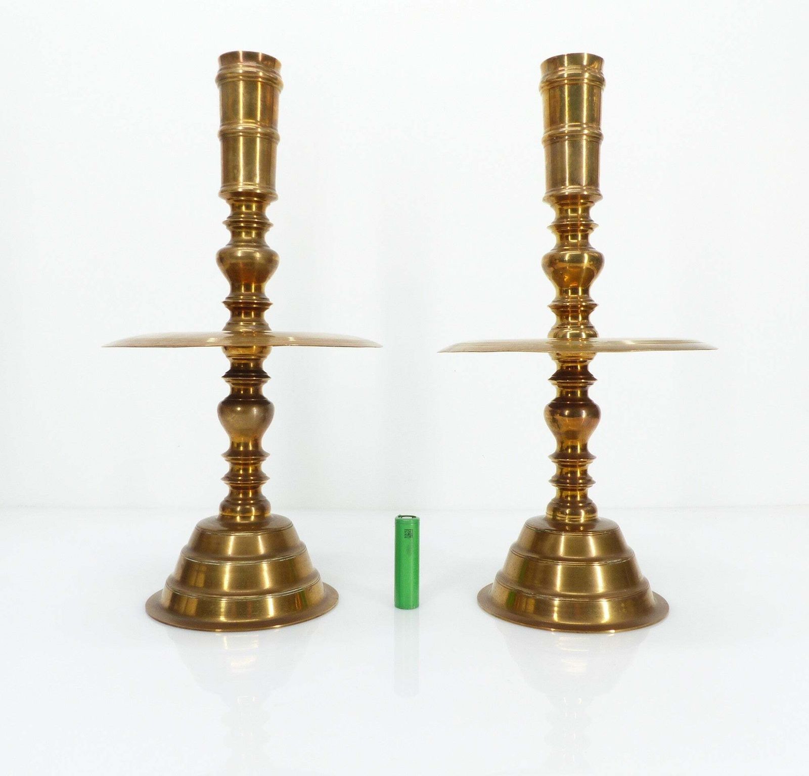 Pair Of Brass Altar Candlesticks, Vietnam, 20th Century photo furniture