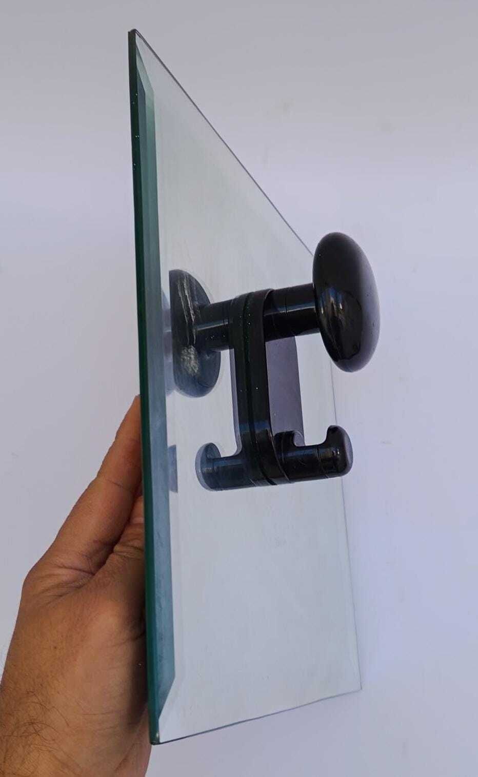 Set Of 3 Coat Hooks Designed By Carlo Bartoli Con E Con Vintage Space Age On Glass Base photo buy