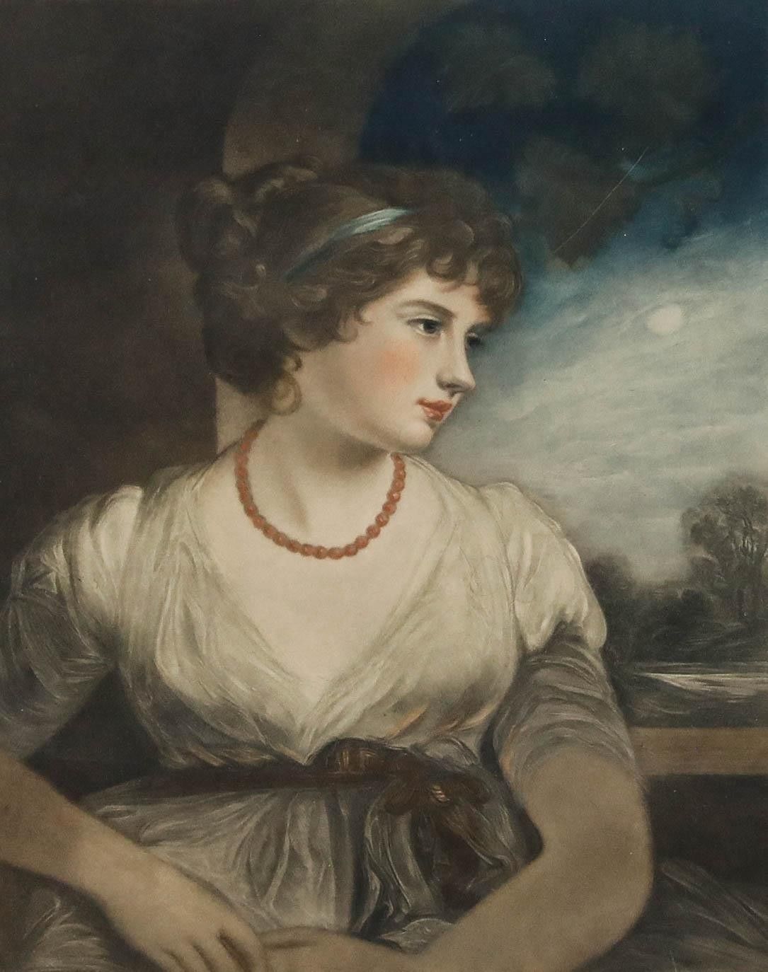 F. Miller After J. Hoppner 1905 Mezzotint, Jane Harley, Countess Of Oxford photo furniture