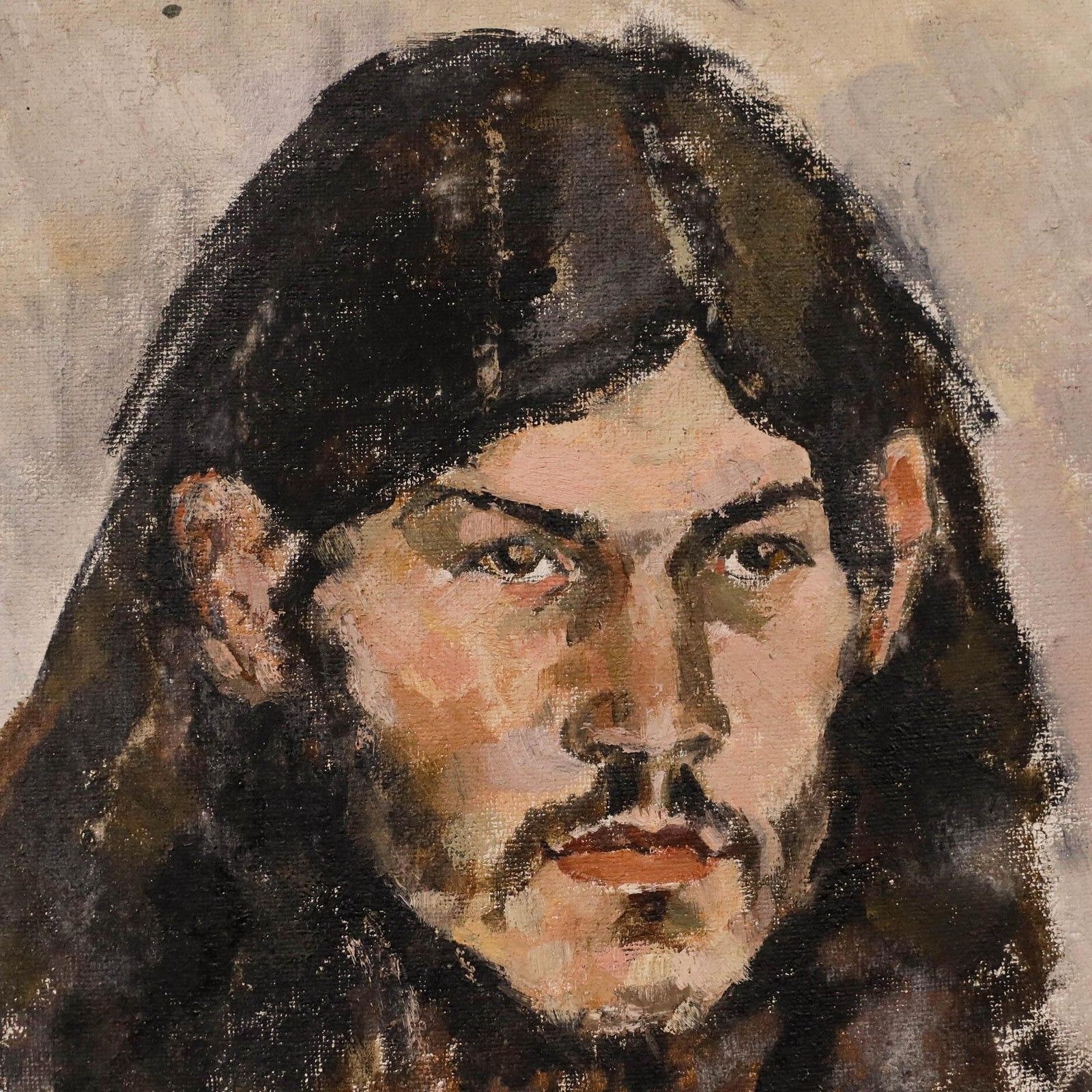 Joanne Thomson (1935 2024) 20th Century Oil, Portrait Of A Young Man photo Art
