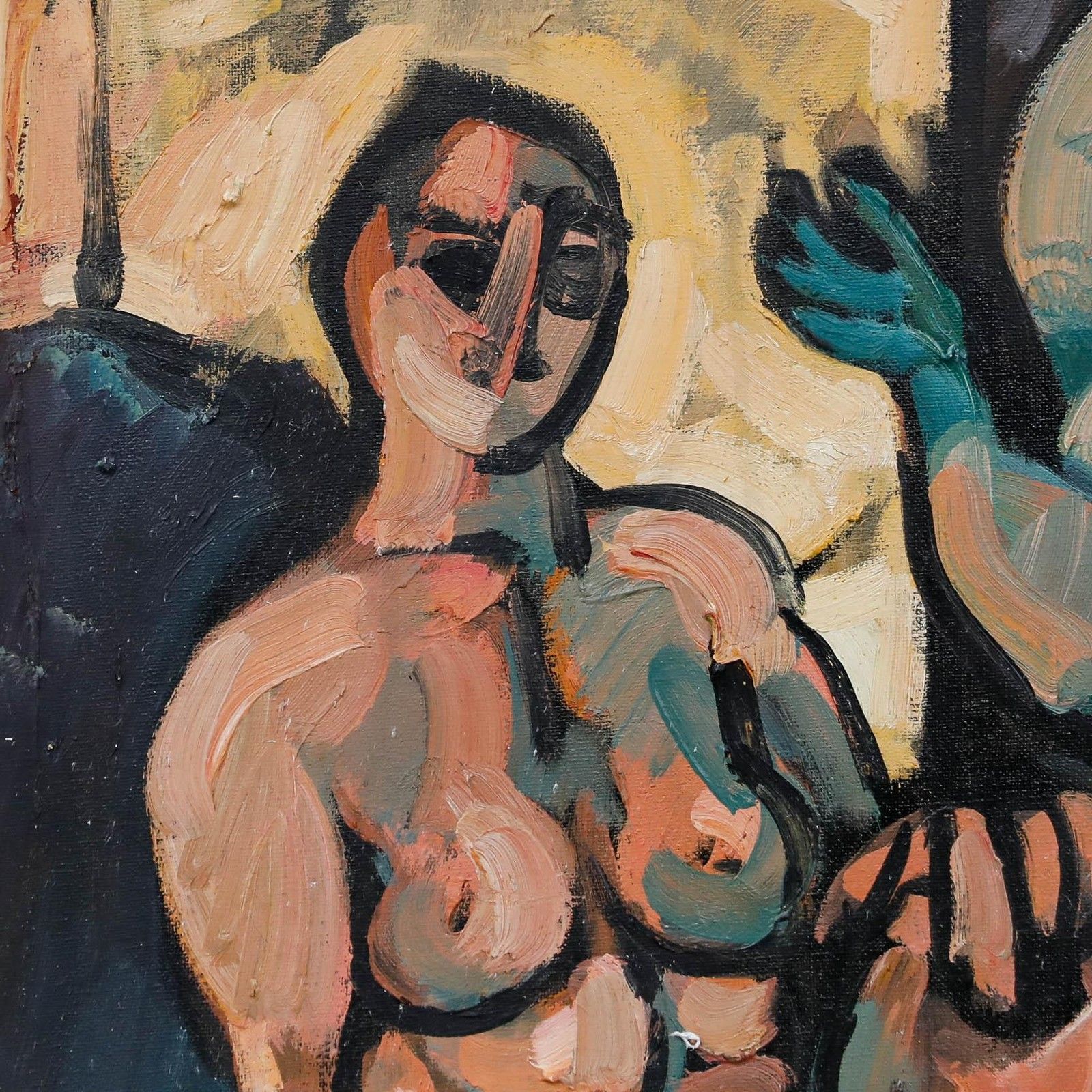 Petros Koufovassilis (B.1949) 1985 Oil, Seduction photo Art
