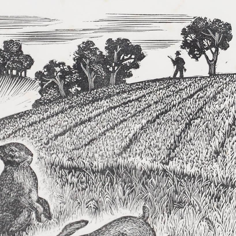Eugene Pichell (1905 1976) Framed 1959 Wood Engraving, On The Coombe photo Art