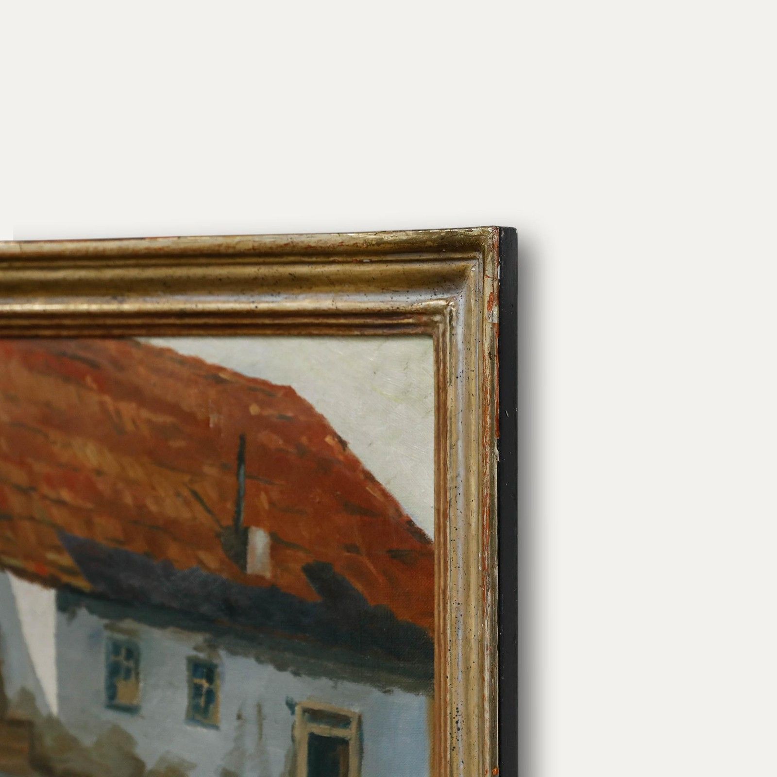 Emil Kiemlen (1869 1956) Framed Mid 20th Century Oil, Outside The Forge photo vinterior