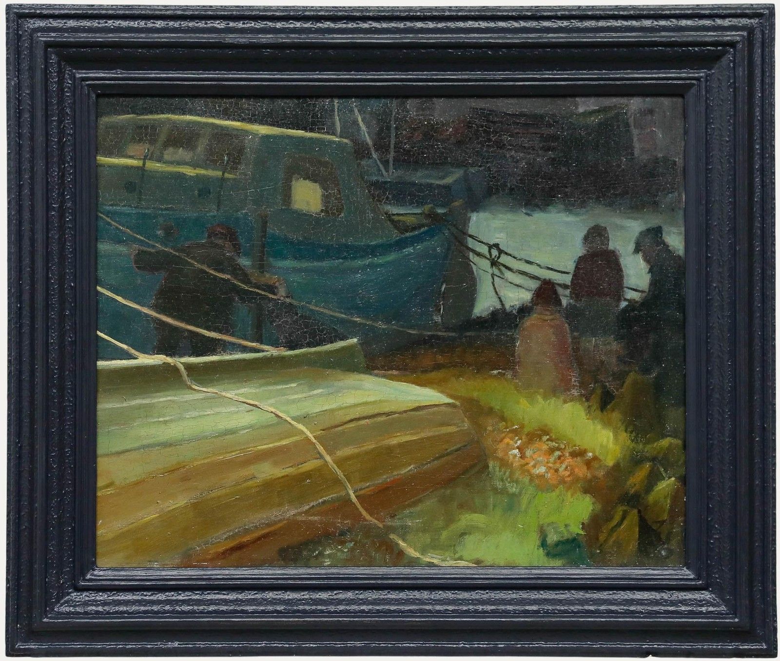 Attrib. Reginald William Gammon (1894 1997) Oil, The Harbour At Dusk