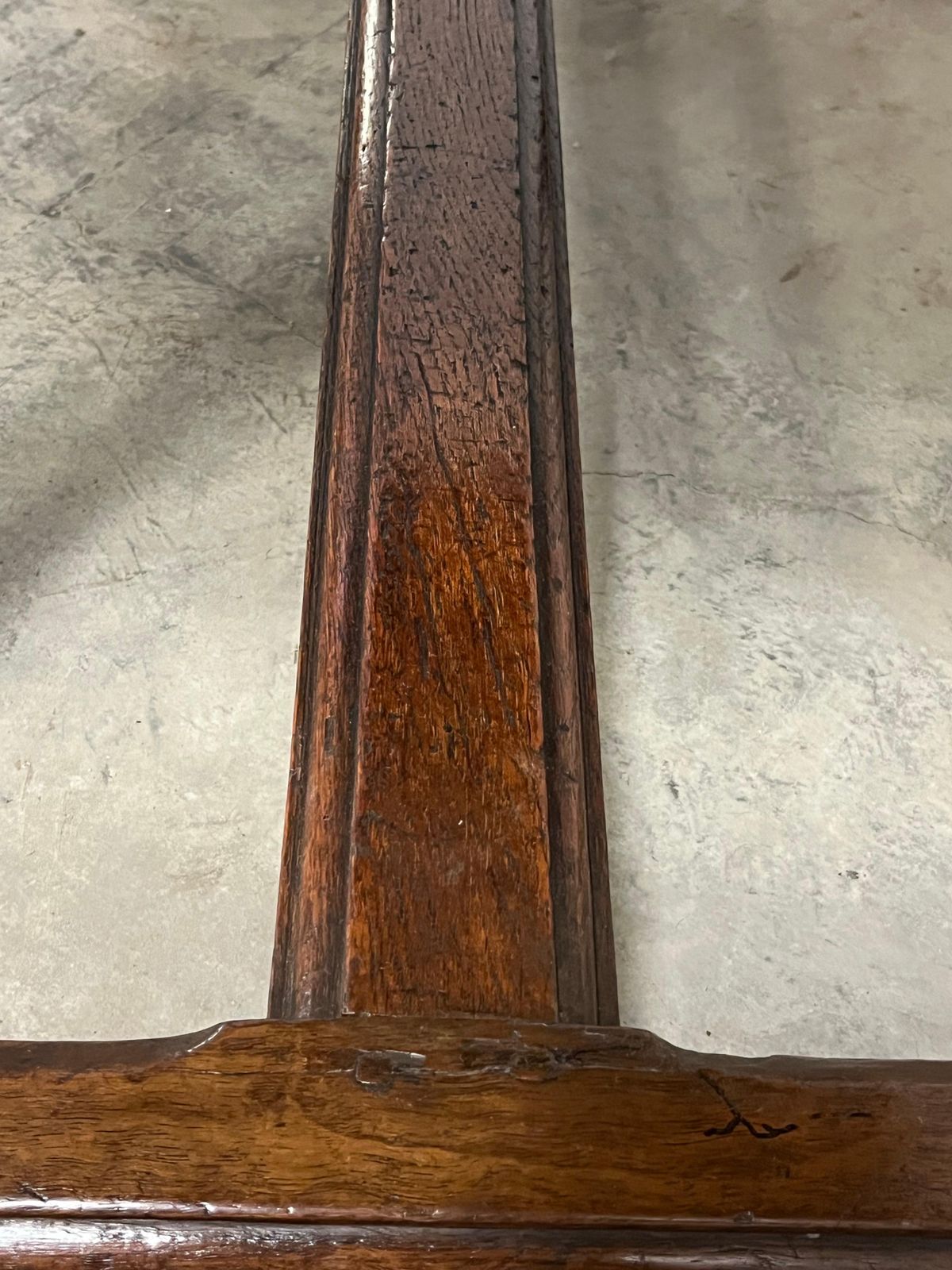 18th Century Italian Walnut Louis XIV Side Table With Bobbin Legs photo vintage
