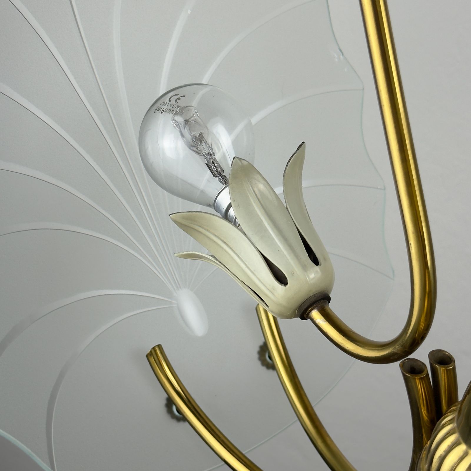 Antique Chandelier, In Style Of Pietro Chiesa For Fontana Arte, Italy, 1930s photo 1240.0