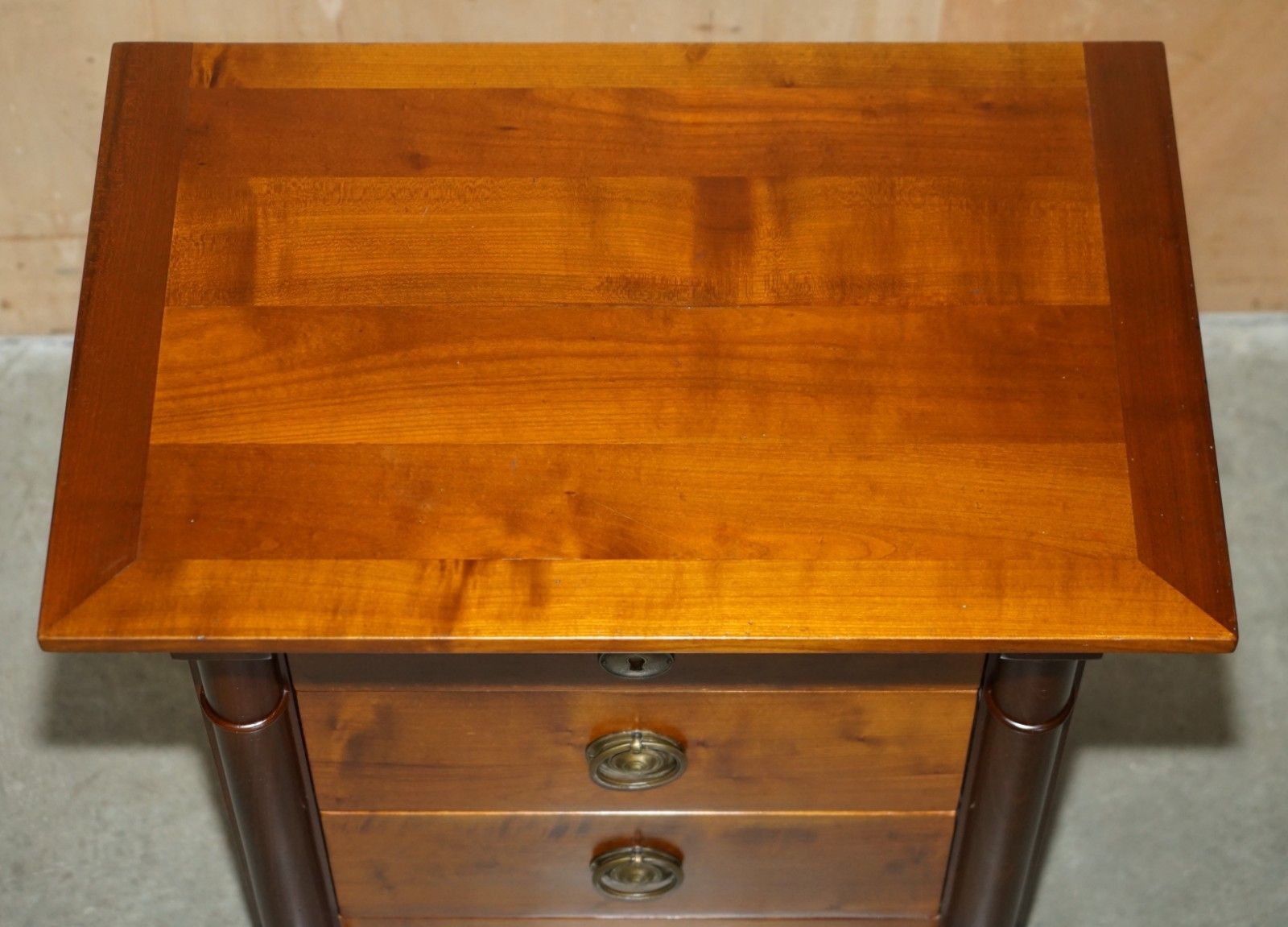 Pair Of Grange Furniture Paris France Cherrywood Nightstands Or Lamp Wine Tables photo 1250.0