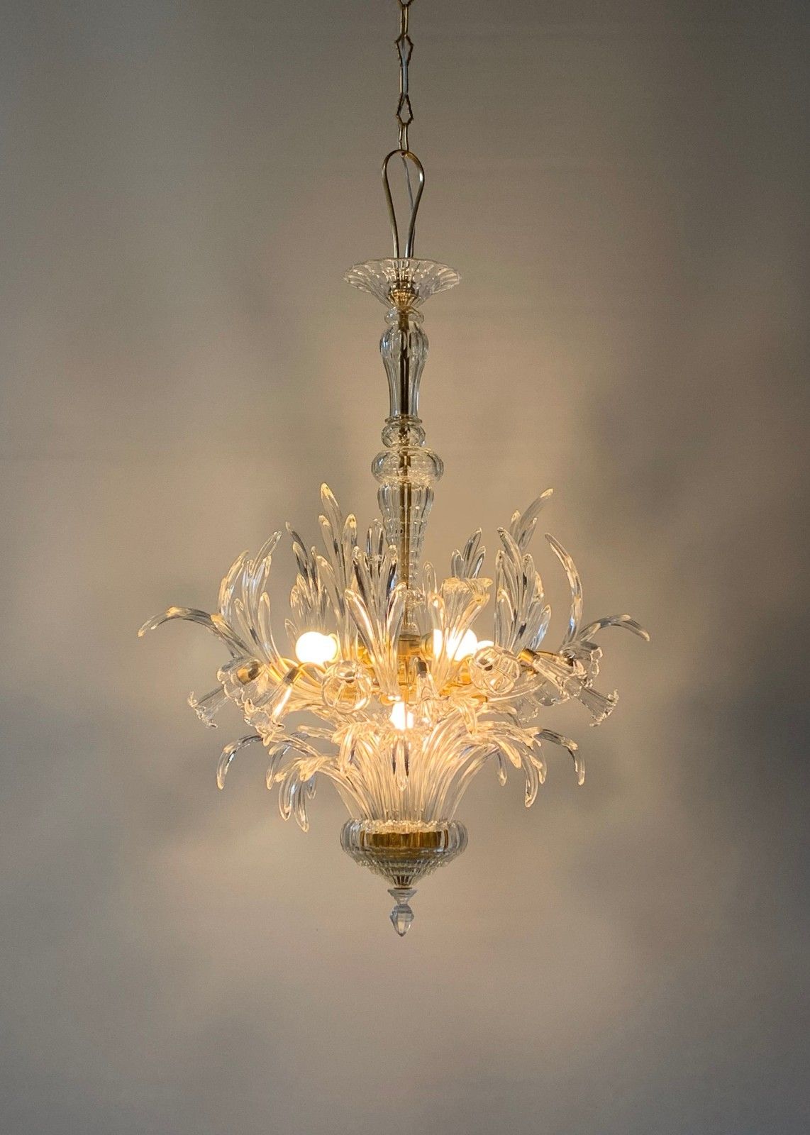 Murano Glass Chandelier Attributed To Seguso V.A. 1960 photo furniture